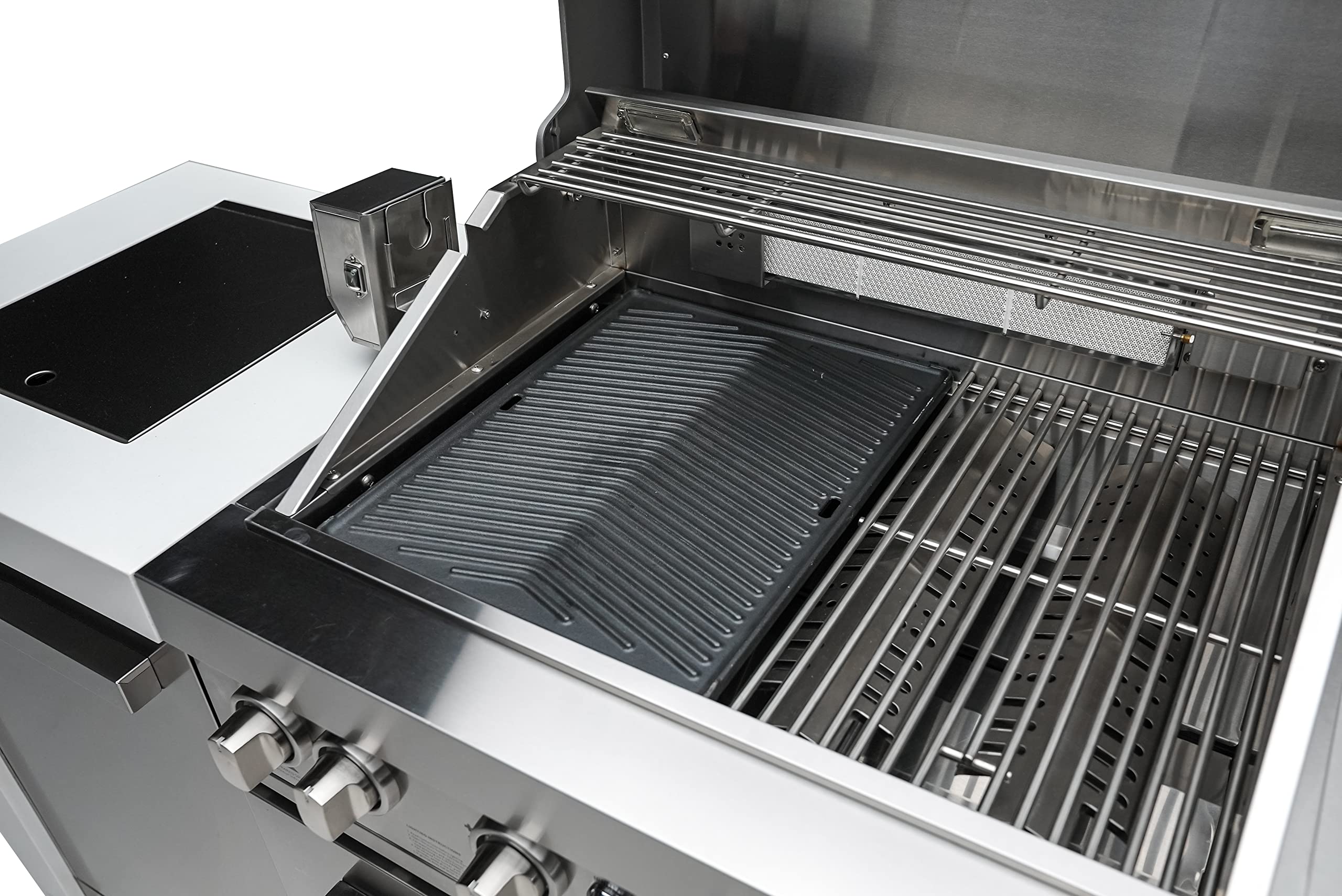 Mont Alpi MAGR Heavy Duty Reversible Cast Iron Grill Pan - Dual Sided Flat & Ridged Griddle Plate for MABi805, MABi400, MAi805, MAi400 & MA-957 Built-in/Outdoor Kitchen Islands - Perfect for Backyard BBQs, Camping & Outdoor Cooking