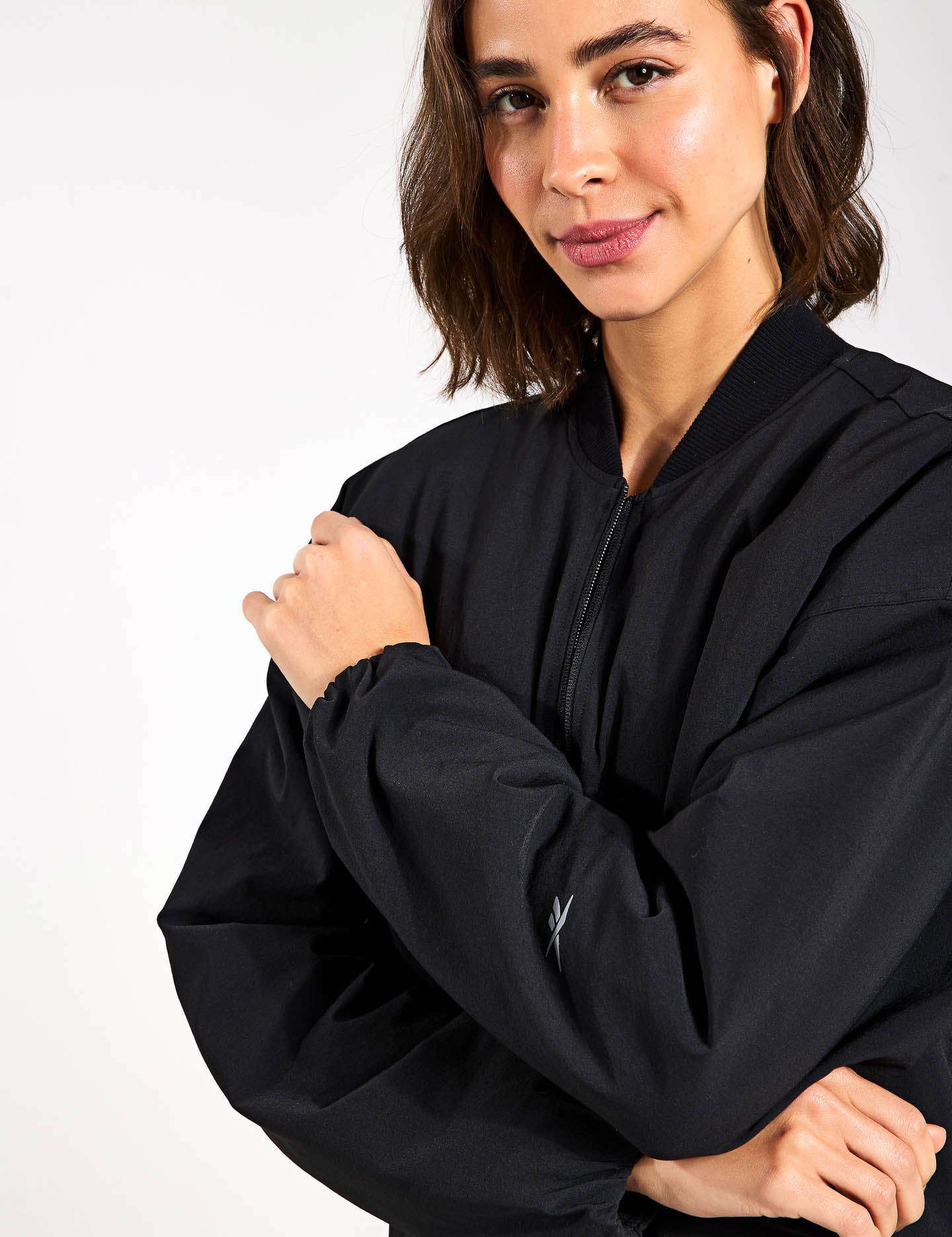 Active Collective Skystretch Woven Jacket - Lightweight Water-Resistant Outdoor Jacket for Hiking, Running & Travel - Black