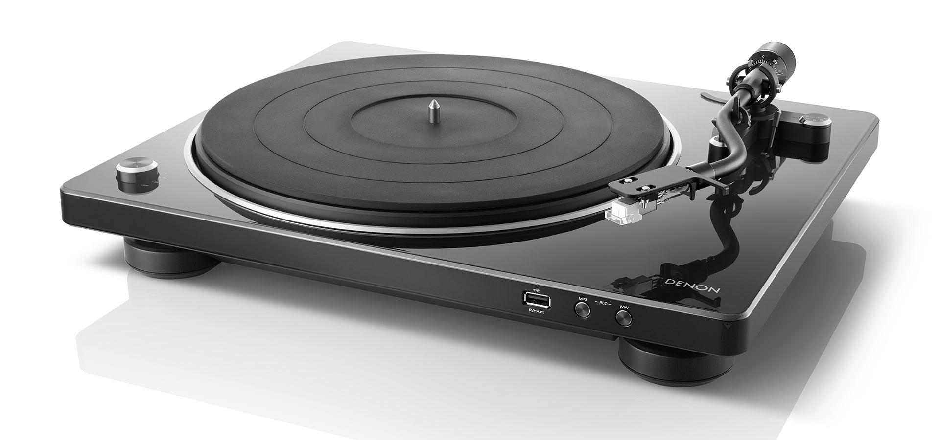 Denon DP-450USB Hi-Fi USB Turntable with Built-in Phono Preamp | Vinyl Record Player for Home Audio & Digitizing LPs - Perfect for Audiophiles & Music Enthusiasts