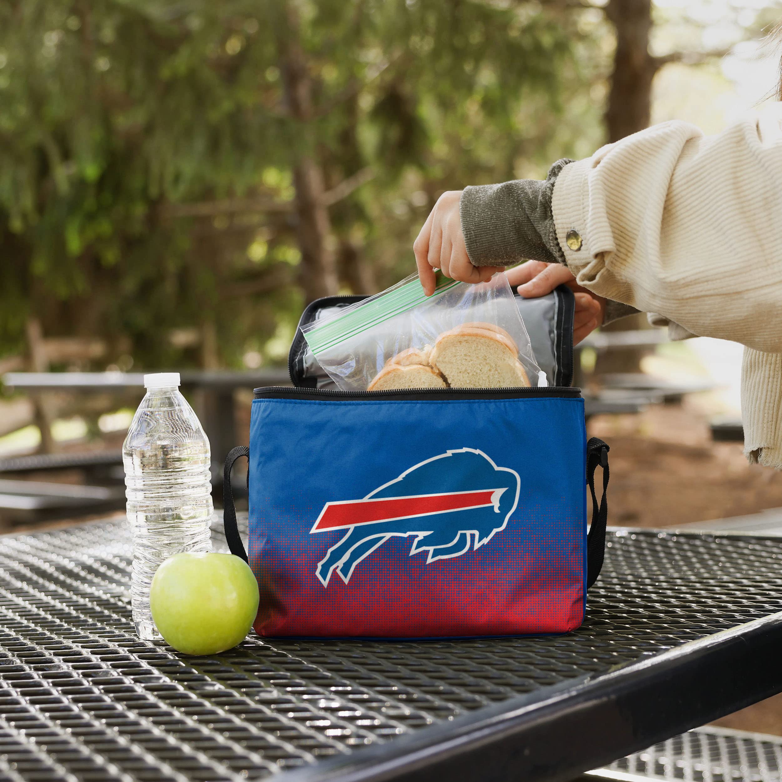 FOCO Unisex Gradient Print Insulated Lunch Bag Cooler - Perfect for Work, School, Picnics & Outdoor Activities