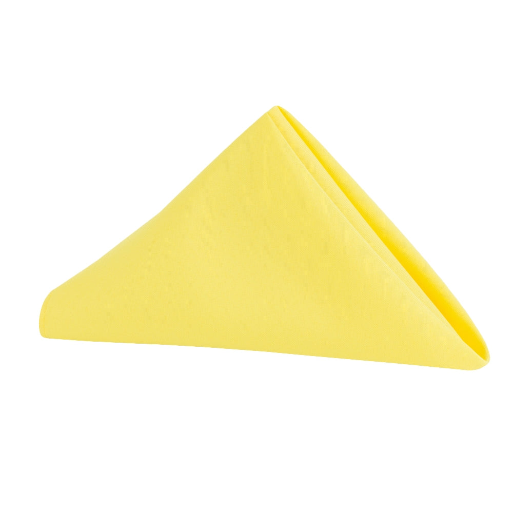 Premium Polyester Napkin 20x20 Inch - Soft & Durable Canary Yellow Table Napkins for Dining, Parties & Home Decor