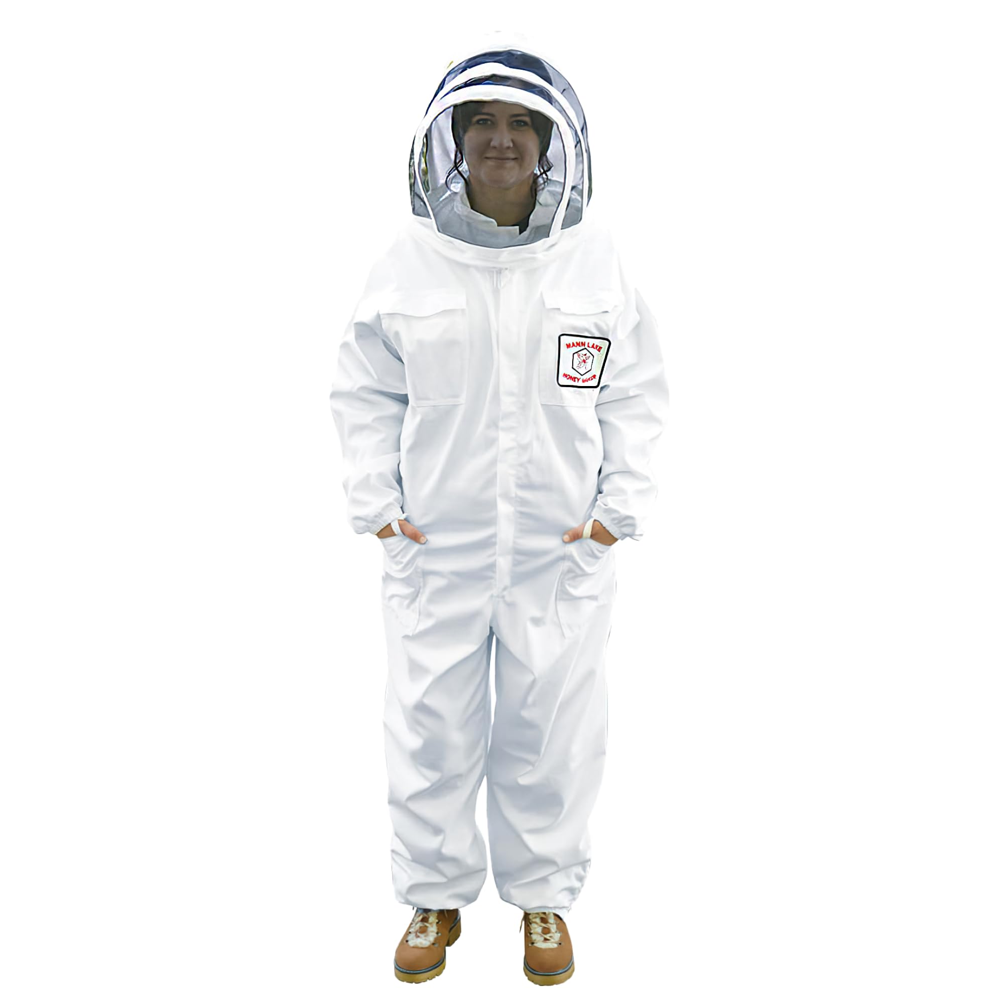 **Mann Lake Weathertek Beekeeping Suit with Veil - 100% Waterproof, Durable & Breathable Rainproof Protective Gear for Professional & Hobbyist Beekeepers (X-Large) - Ideal for Outdoor Beekeeping in All Weather Conditions**
