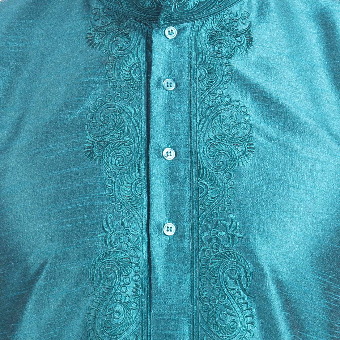 Men's Art Silk Indian Kurta Set - Traditional Wedding Wear & Festive Attire - Elegant Ethnic Outfit for Weddings, Diwali & Special Occasions