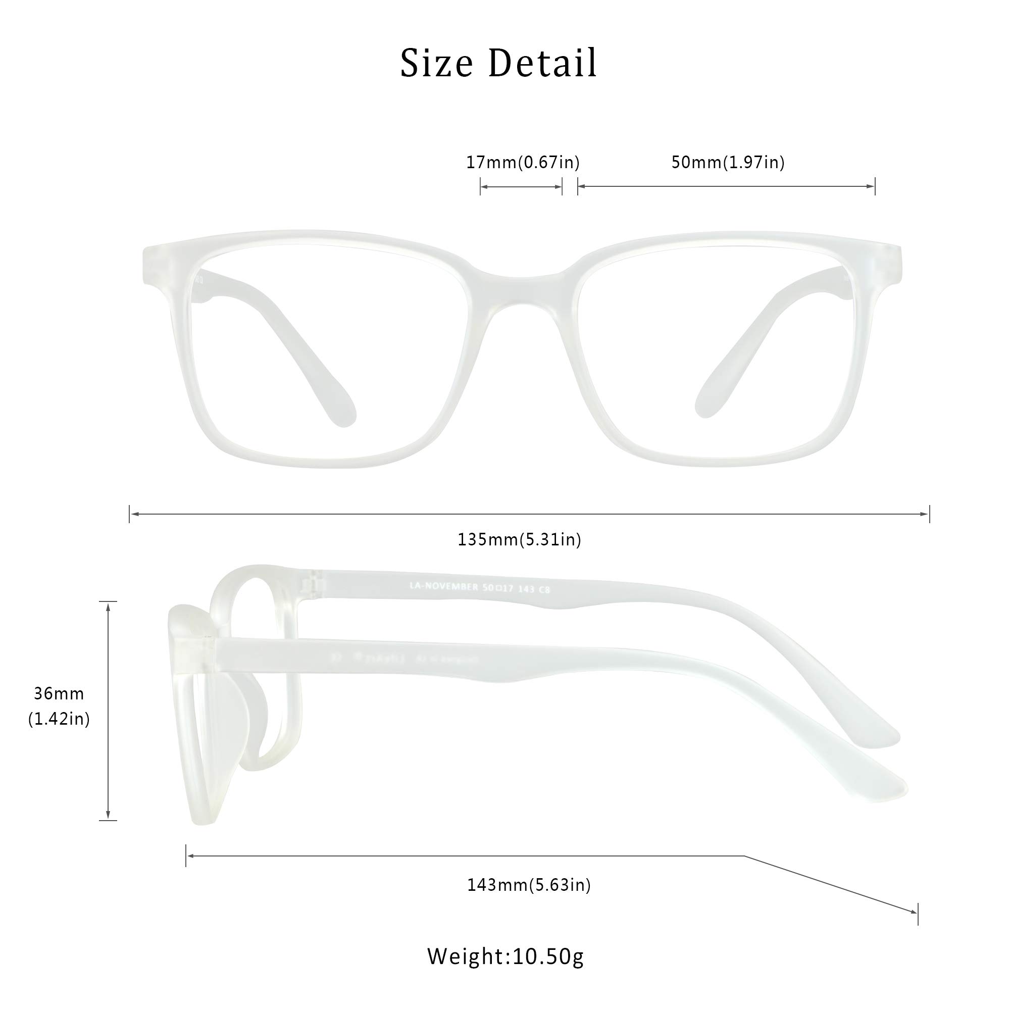 LifeArt Blue Light Blocking Reading Glasses - Anti-Eyestrain Computer Glasses for Men & Women - Gaming & TV Glasses with Anti-Glare Coating - Perfect for Office Work, Screen Time & Nighttime Reading