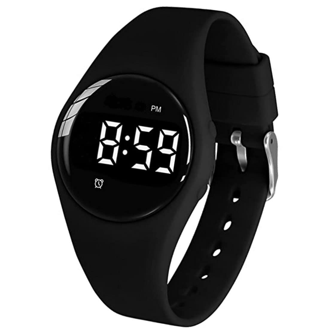 Waterproof Vibrating Alarm Watch - Silent Medical Reminder with Timer & 15 Daily Alarms for Elderly, Deaf & Heavy Sleepers - Perfect for Medication Alerts, Meetings & Daily Reminders (Black)