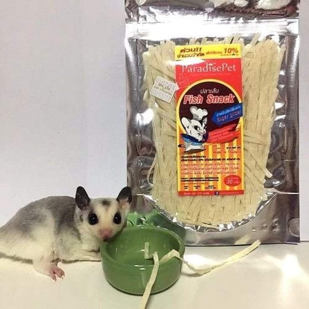 Fish Flavor Sugar Glider Hamster Treats - 3pc Small Animal Snacks for Chinchillas & Squirrels - Perfect for Training Rewards