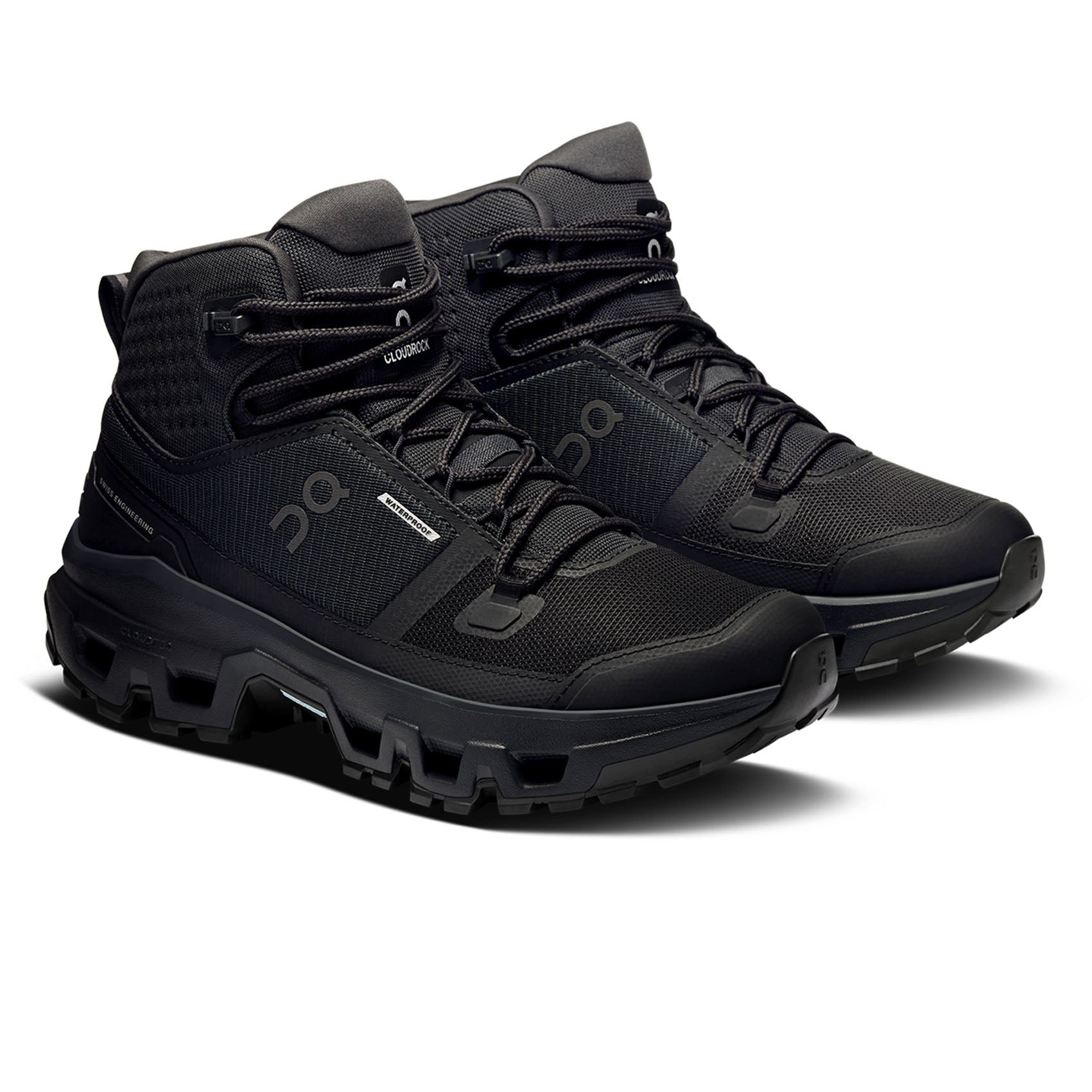 Women's On Running Cloudrock Mid WP Waterproof Hiking Boots - Lightweight & Comfortable for Outdoor Adventures, Trail Running & Winter Walking