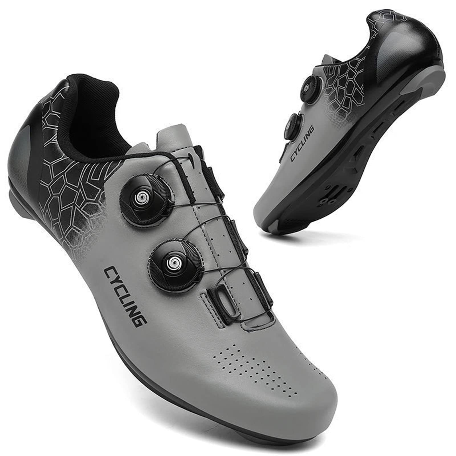 GZDD Men's & Women's SPD Cycling Shoes - Self-Locking Road & MTB Bike Shoes for Racing | Non-Slip Outdoor Sports Shoes | Perfect for Road Cycling, Mountain Biking & Indoor Training