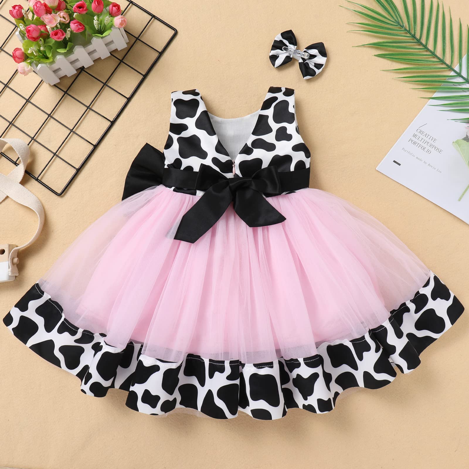 Princess Tutu Dress Set for Baby Girl - Cake Smash Birthday Outfit with Headband, Baptism Photo Shoot Dress | Perfect for 1st Birthday Party, Christening, and Special Occasions