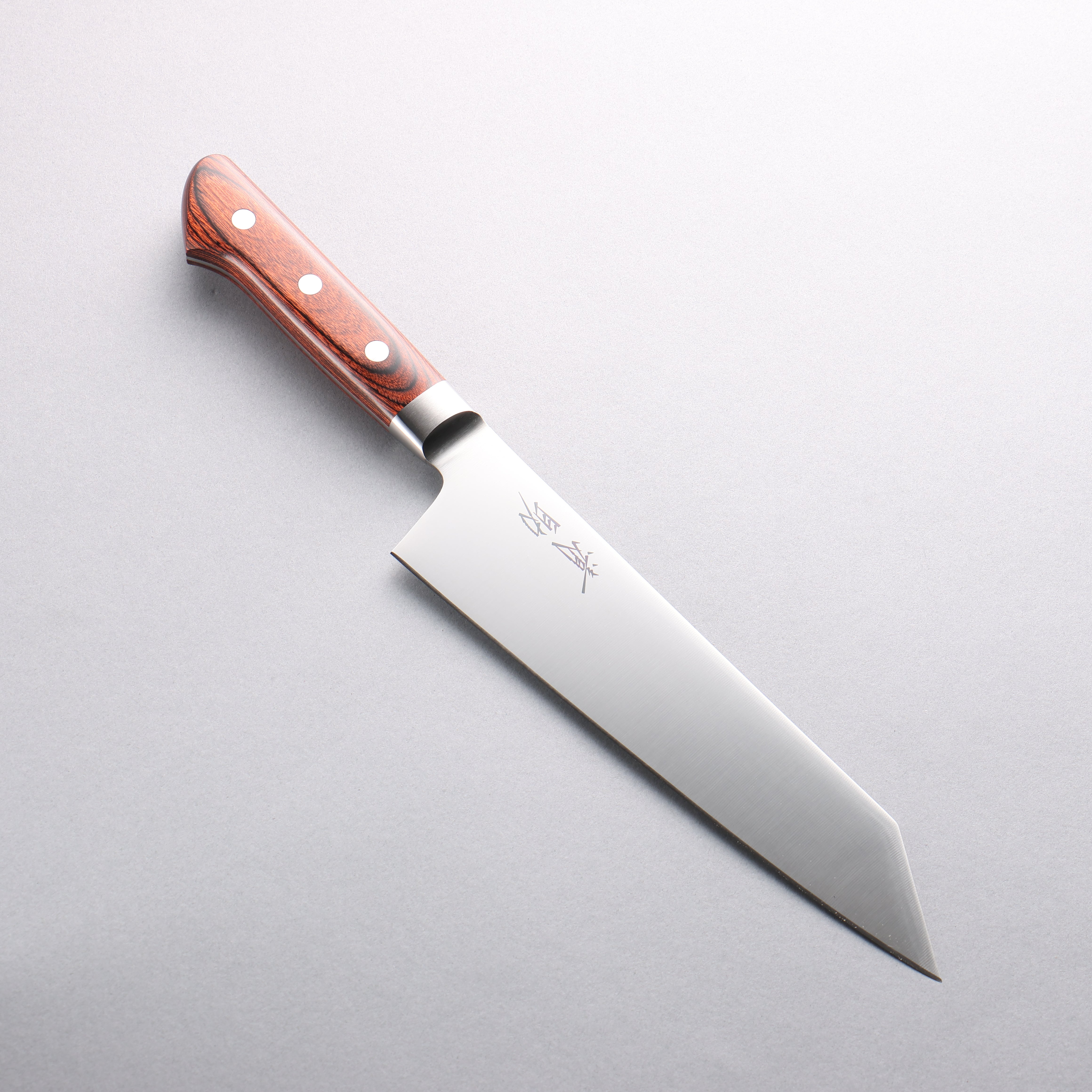 Premium Seisuke Molybdenum Kiritsuke Santoku Knife 195mm - Japanese Chef Knife with Mahogany Handle - Perfect for Sushi, Vegetables & Meat Cutting