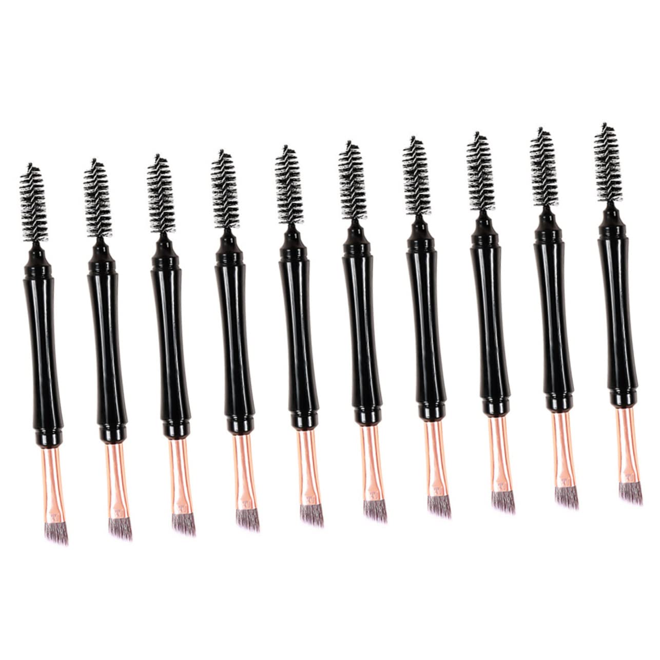 FOMIYES 10pcs Eyebrow Brush Set with Cover - for Mascara & Eyeshadow - Perfect for Makeup Artists & Beginners