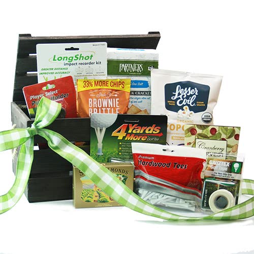 Premium Golf Gift Basket for Men - Gourmet Snacks & Treats - Perfect for Golf Tournaments, Corporate Gifts & Father's Day