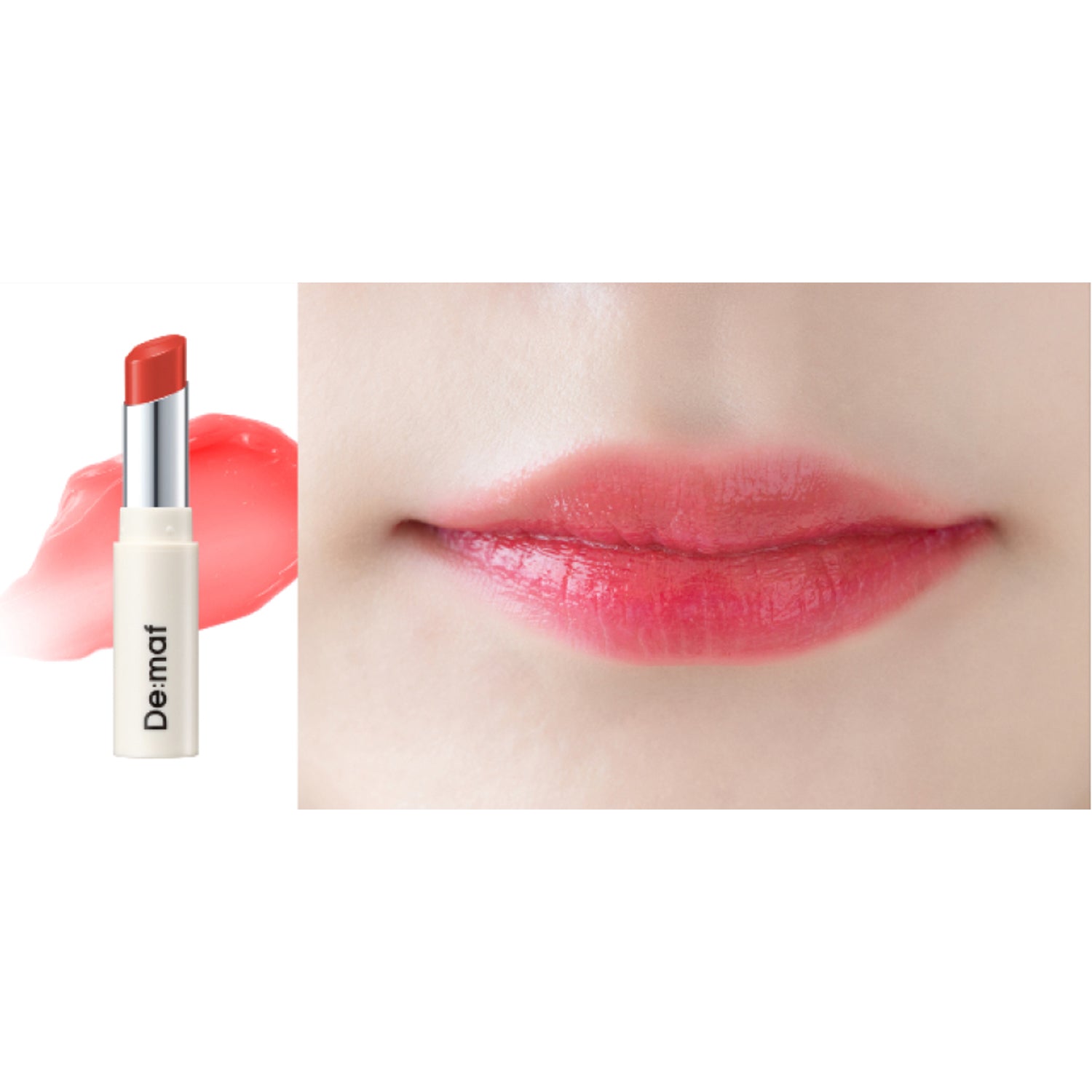 De:maf Glossy Lip Balm Set - 3g (3 Colors) for Hydration & Shine - Perfect for Daily Moisturizing, Makeup Looks & On-The-Go Use