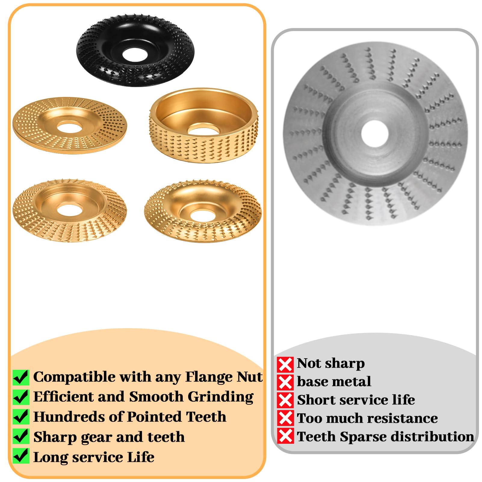 11Pcs Wood Carving Disc Set for 4