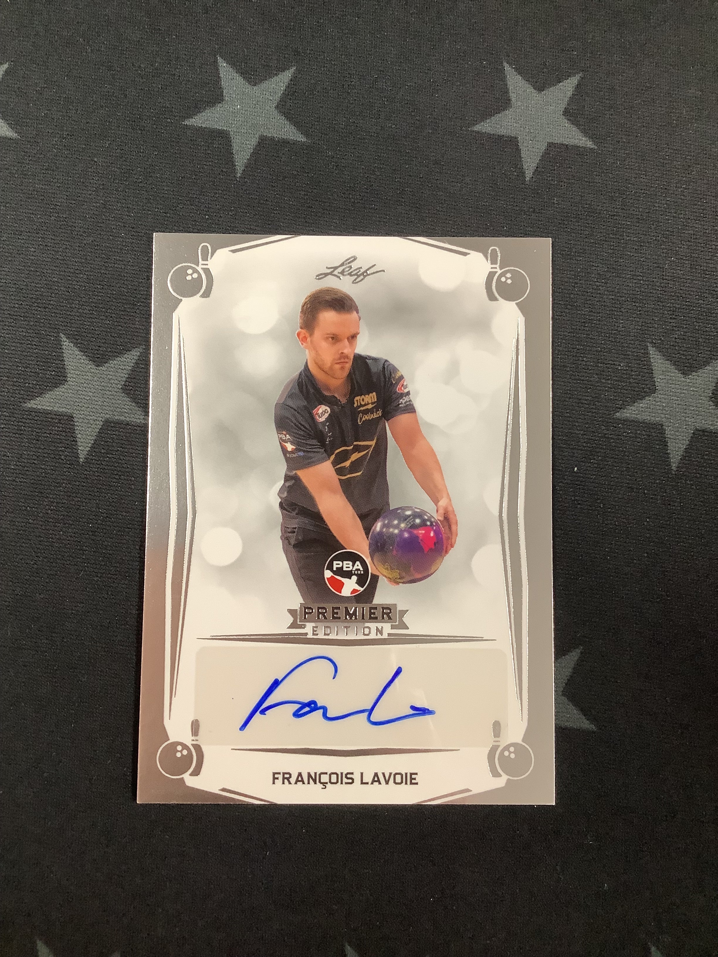 2023 Leaf Premier Edition PBA Francois Lavoie Base Auto #BA FLI - Collectible Trading Card for Bowling Fans & Sports Memorabilia Enthusiasts