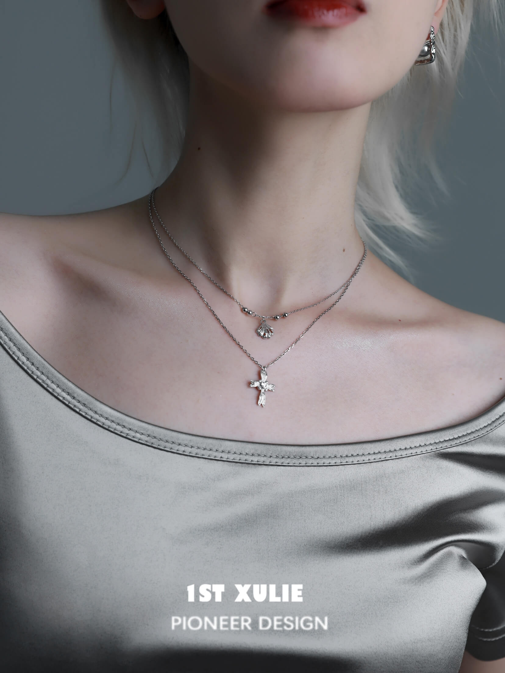 S925 Sterling Silver Gray Pearl Choker Necklace for Women - Elegant Angel Pendant Jewelry Gift for Birthday, Anniversary & Special Occasions