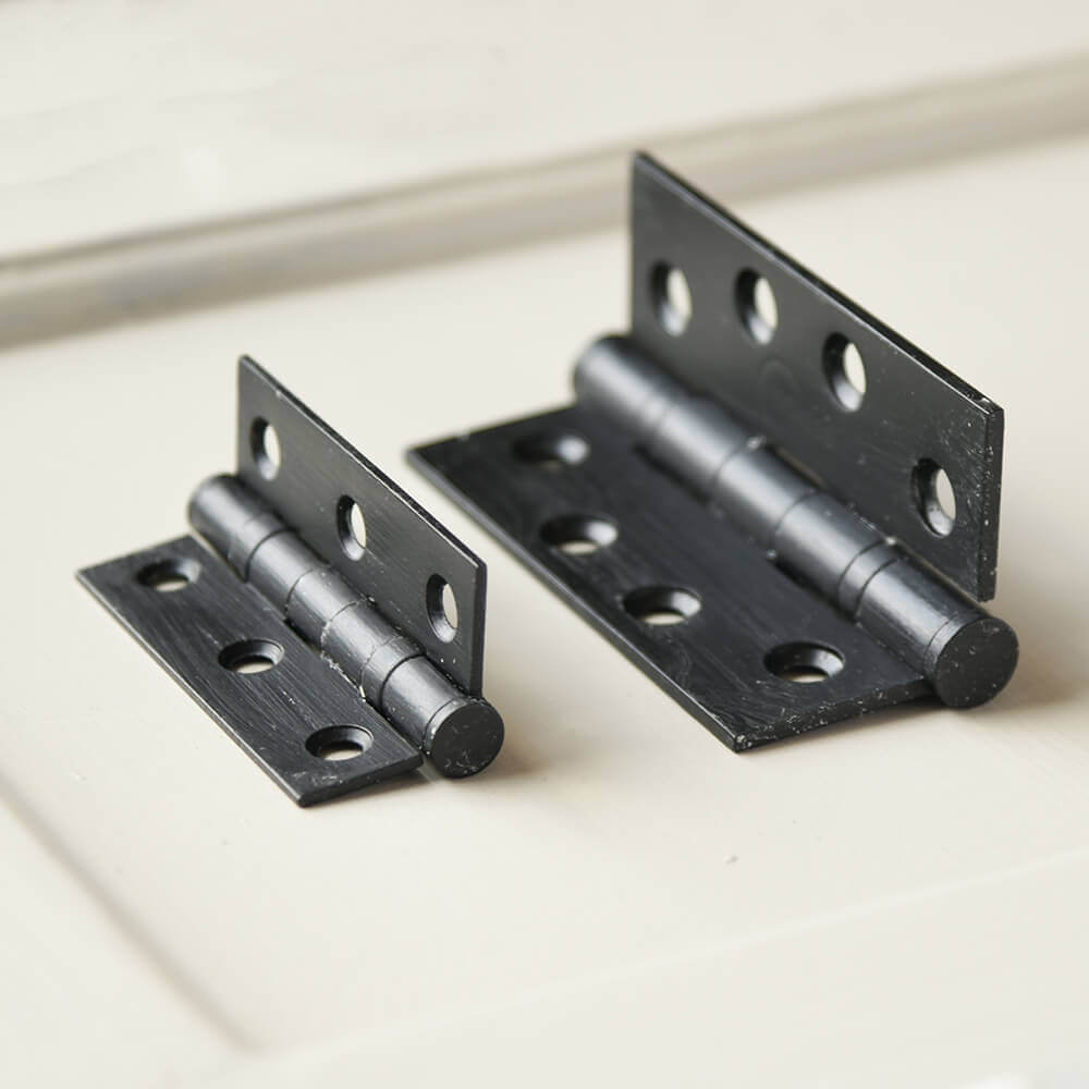 Premium Black Beeswax Exterior Door Hinges (2-Pack) - Heavy Duty Rust-Resistant Butt Hinges for Outdoor Doors, Gates & Cabinets