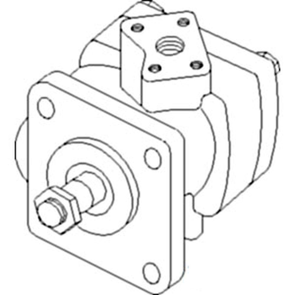 RAParts 38240-76100 Hydraulic Oil Pressure Pump for Kubota Tractor L235 L275 L2402 - Replacement Hydraulic Pump for Tractor Maintenance & Repair