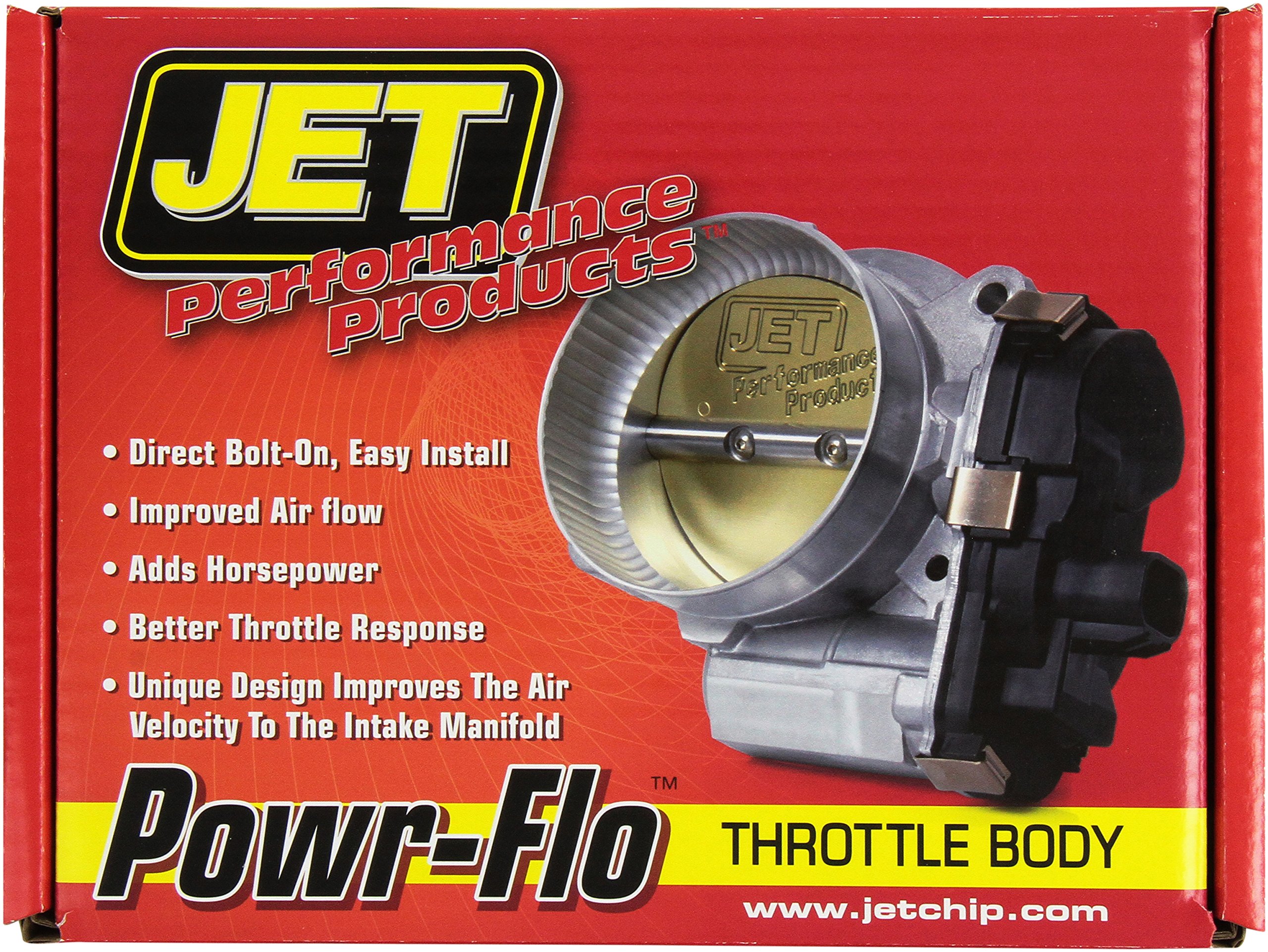 Jet 76105 Power-Flo Throttle Body - High Performance Air Intake System for Cars & Trucks | Improves Engine Power & Fuel Efficiency | Perfect for Racing, Off-Road & Daily Driving