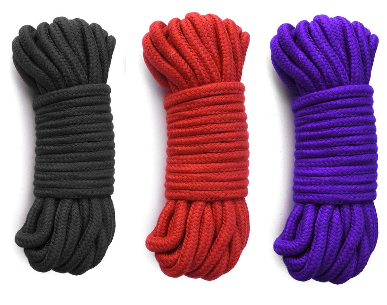 LEVOSTORE Soft Twisted Rope - 32 Feet (10 Meters) Durable Knot Tying Cord for Camping, Hiking, DIY Projects & Home Decor | Heavy Duty Cotton Rope for Outdoor Activities & Crafts