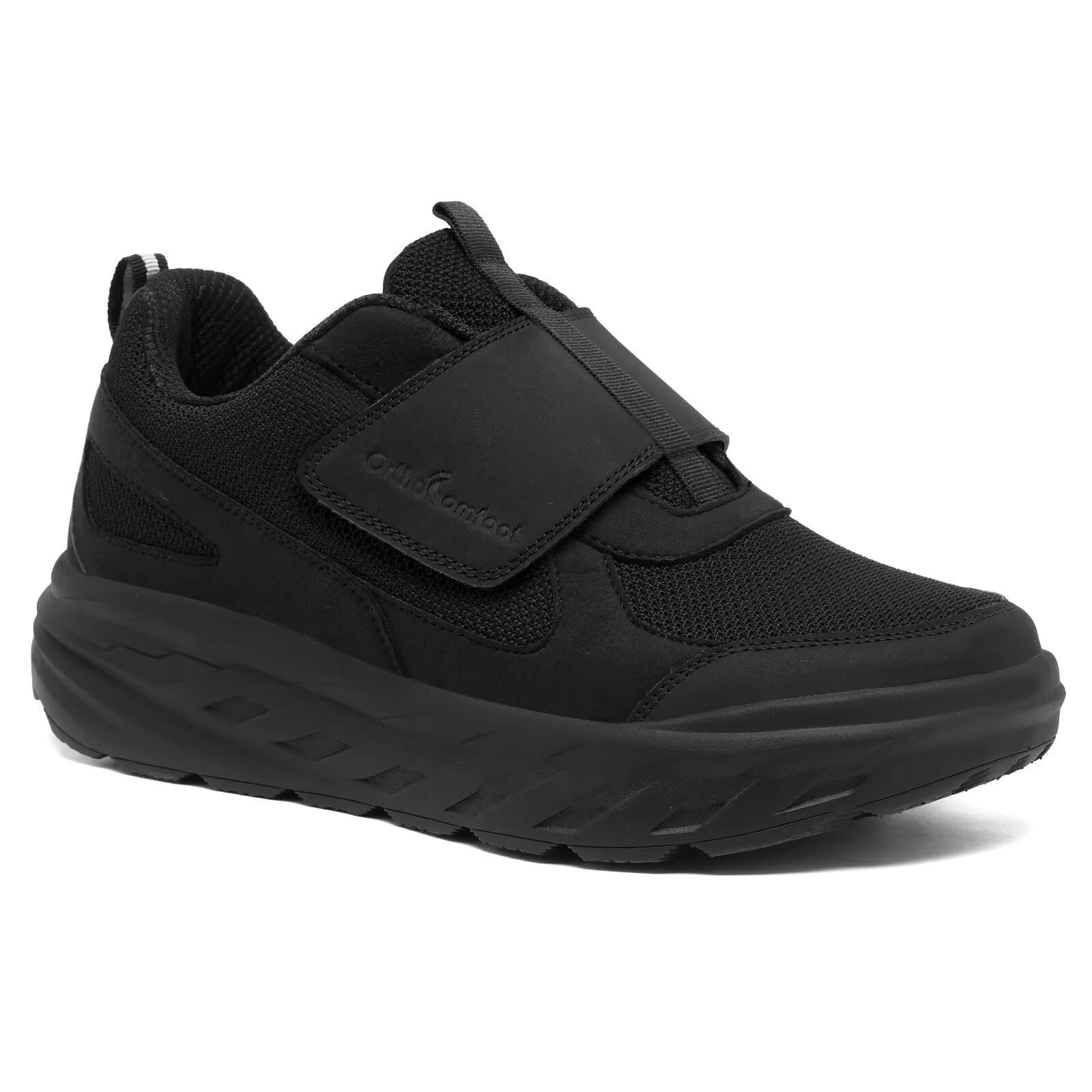 Orthopedic Diabetic Walking Shoes for Men - Wide Width Comfortable Slip-On Loafers with Arch Support & Adjustable Fit - Plantar Fasciitis, Hammer Toes & Foot Pain Relief - Ideal for Daily Walking, Work & Travel