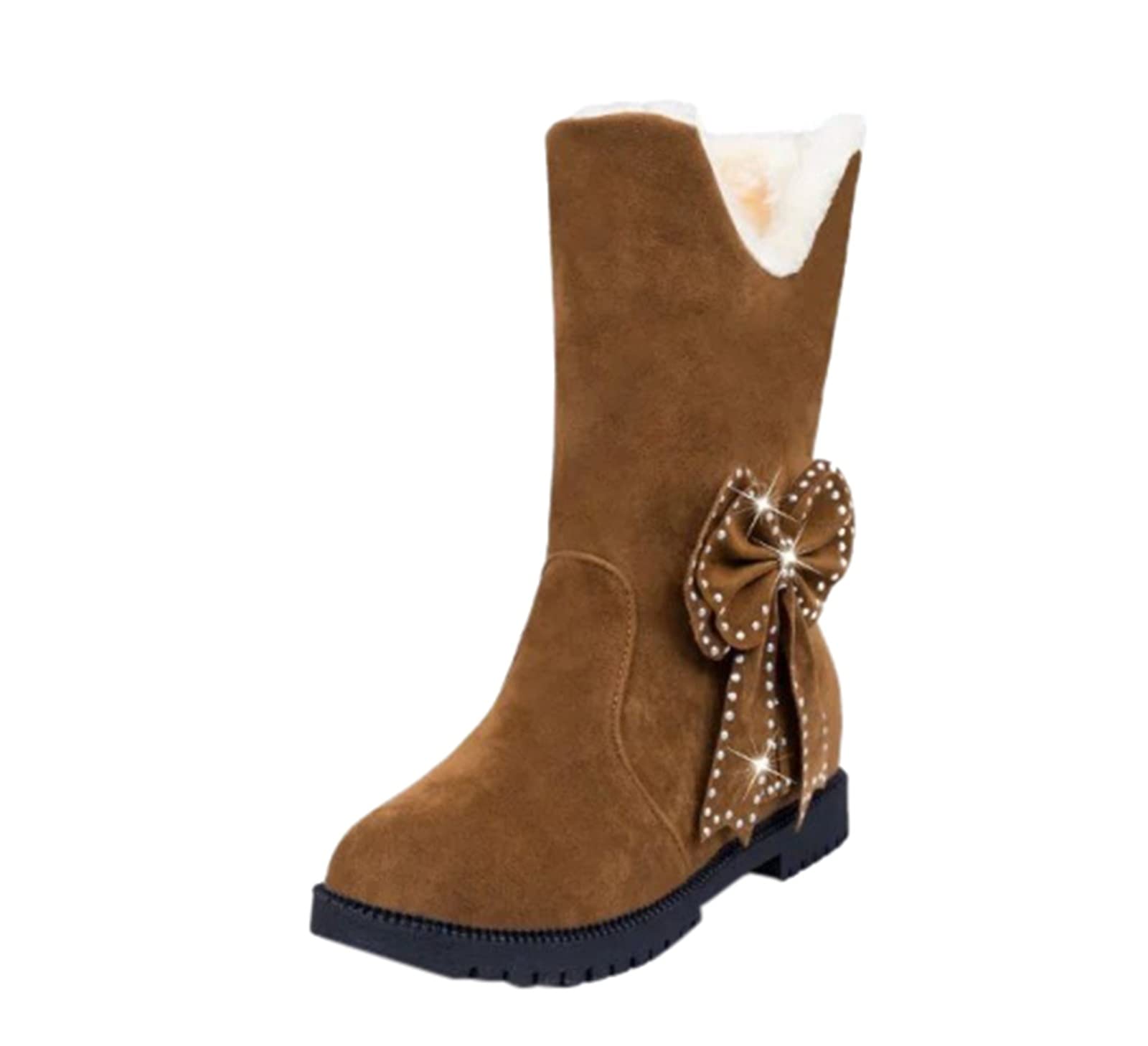 Women's Ankle Booties - Low Heel Winter Snow Boots with Thick Sole, Fashionable Short Boots for Party, Clubbing & Cold Weather | Comfortable & Stylish Footwear for Women