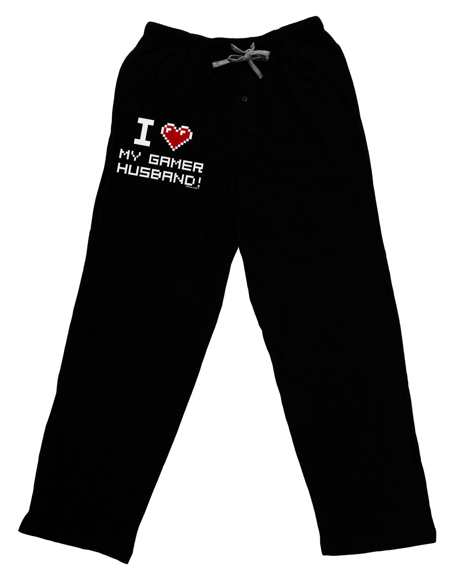 TOOLOUD I Heart My Gamer Husband Pajama Pants for Men - Soft Lounge Pants for Gaming, Relaxing at Home & Couple Gifts