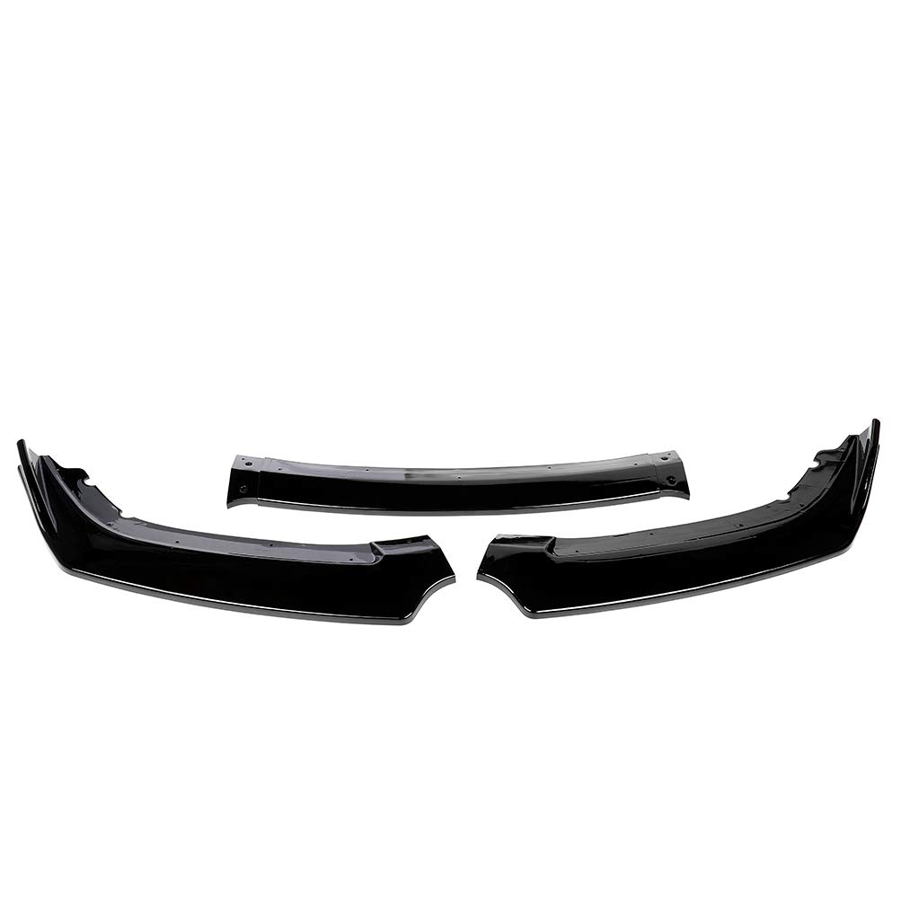 2016-2019 Honda Civic Front Bumper Lip Spoiler - PP Plastic Deflector & Body Kit Accessories - Enhances Aerodynamics & Style for Street Racing & Car Shows