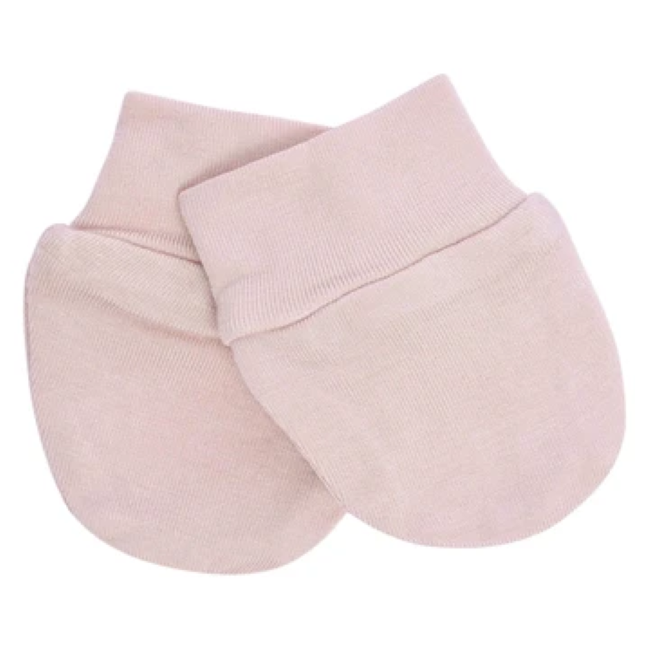 Kyte Baby Soft Organic Cotton Scratch Mittens for Newborns - Blush Pink Baby Hand Protectors for Sleep & Play