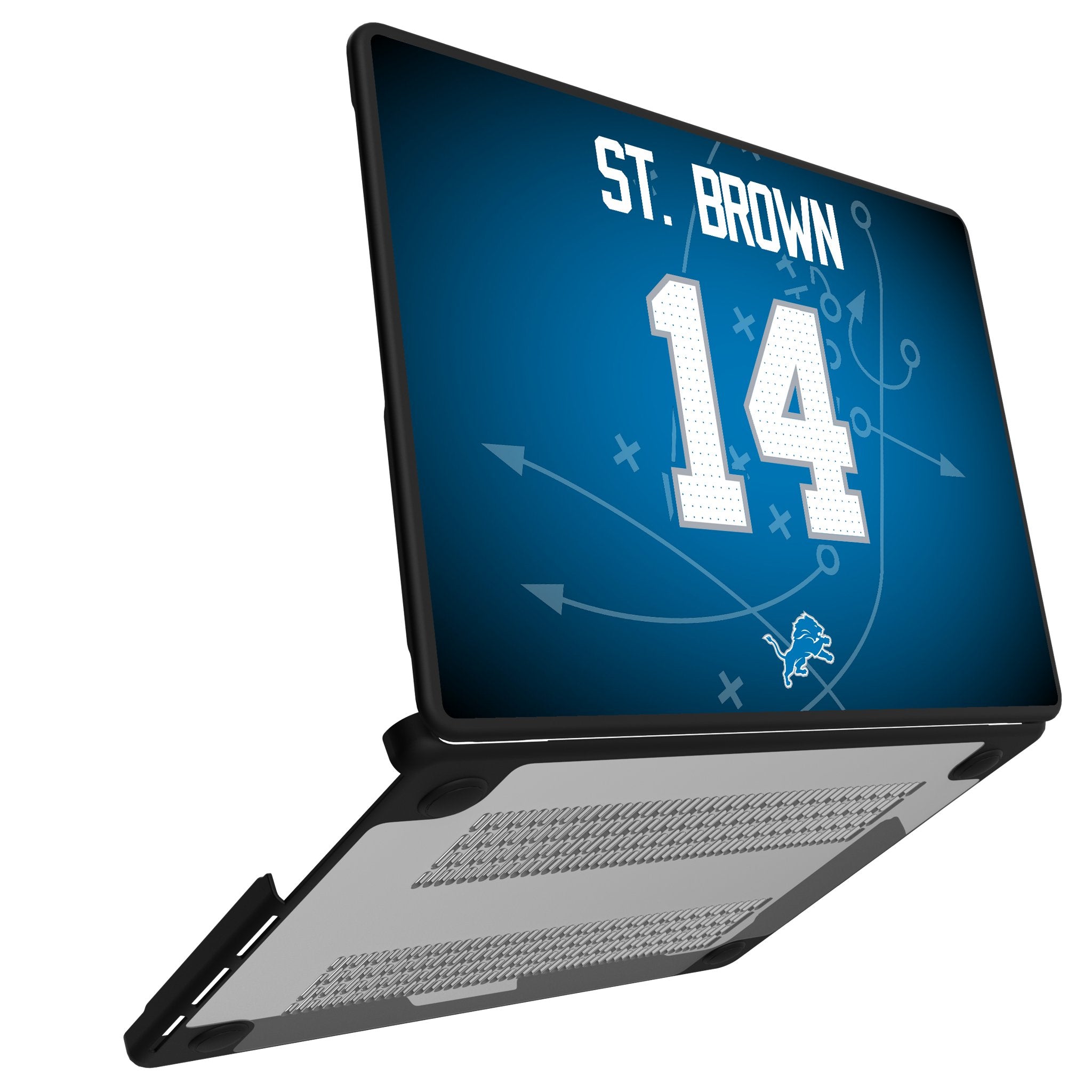 Amon Ra St. Brown Detroit Lions 14 Inch Laptop Sleeve Case - Protective Cover for MacBook, Chromebook | Perfect for School, Work & Travel