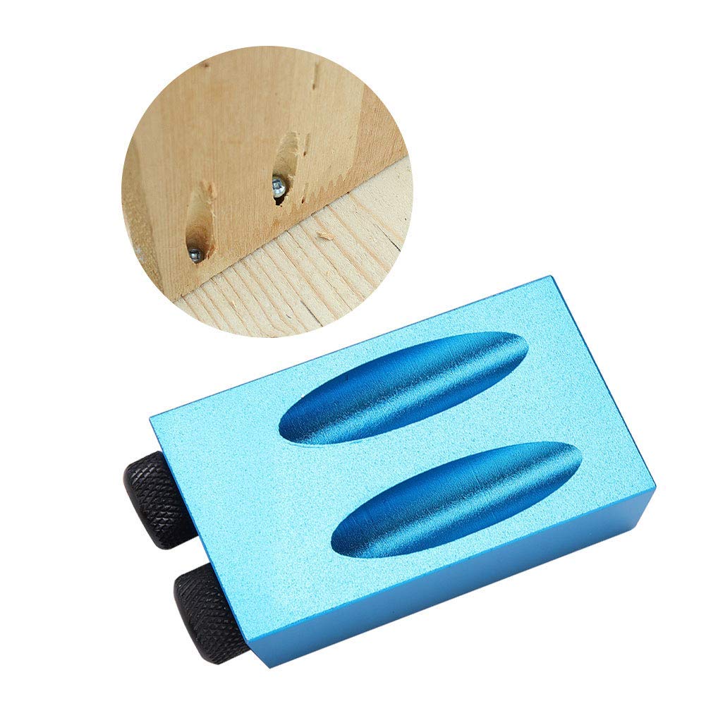14PCS Pocket Hole Jig Drill Kit with 6/8/10mm Drill Bits - 15 Degree Dowel Joinery Kit for Woodworking | Includes Drill Stoppers, Sleeves & Hex Key | Perfect for Cabinet Making, Furniture Assembly & DIY Wood Projects
