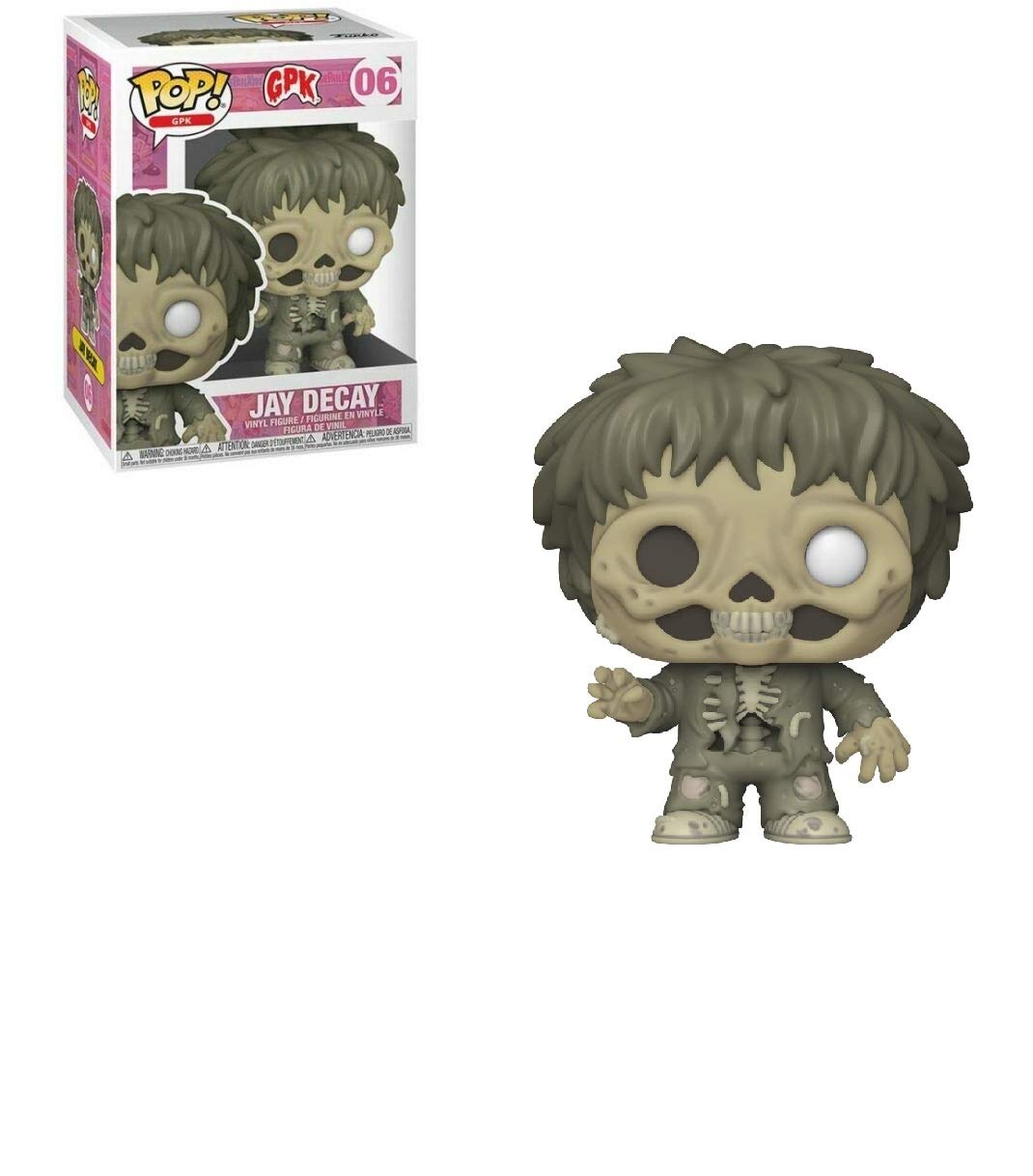 Jay Decay Pop #06 Garbage Pail Kids Vinyl Figure with EcoTEK Plastic Protector - Collectible Pop Culture Toy for Display & Protection - Perfect for Collectors, Home Decor, and Gift Giving