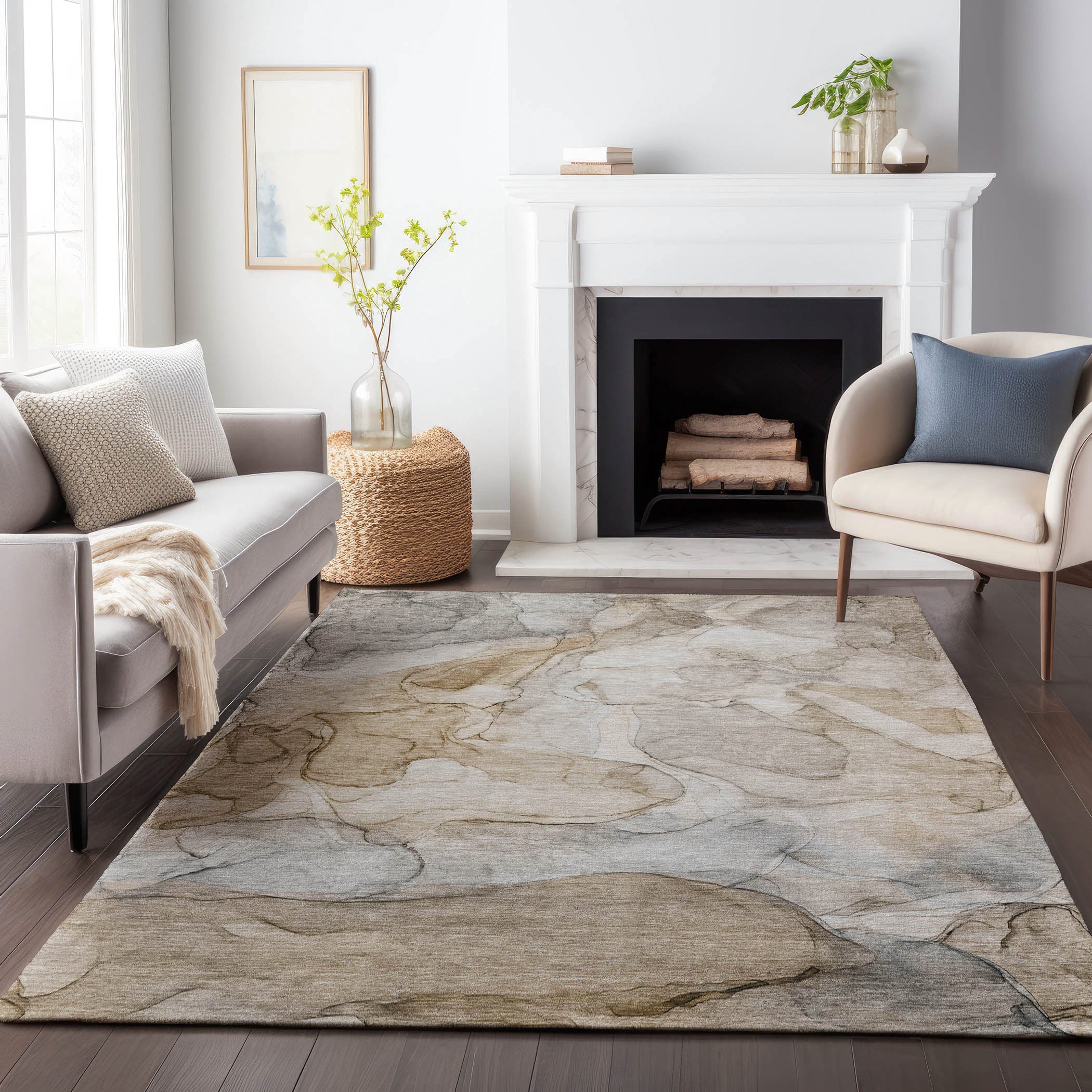 Premium Odyssey 8 Rug - Soft Non-Slip Area Rug for Living Room, Bedroom, Office - Home Decor & Floor Protection - Perfect for High Traffic Areas & Cozy Spaces