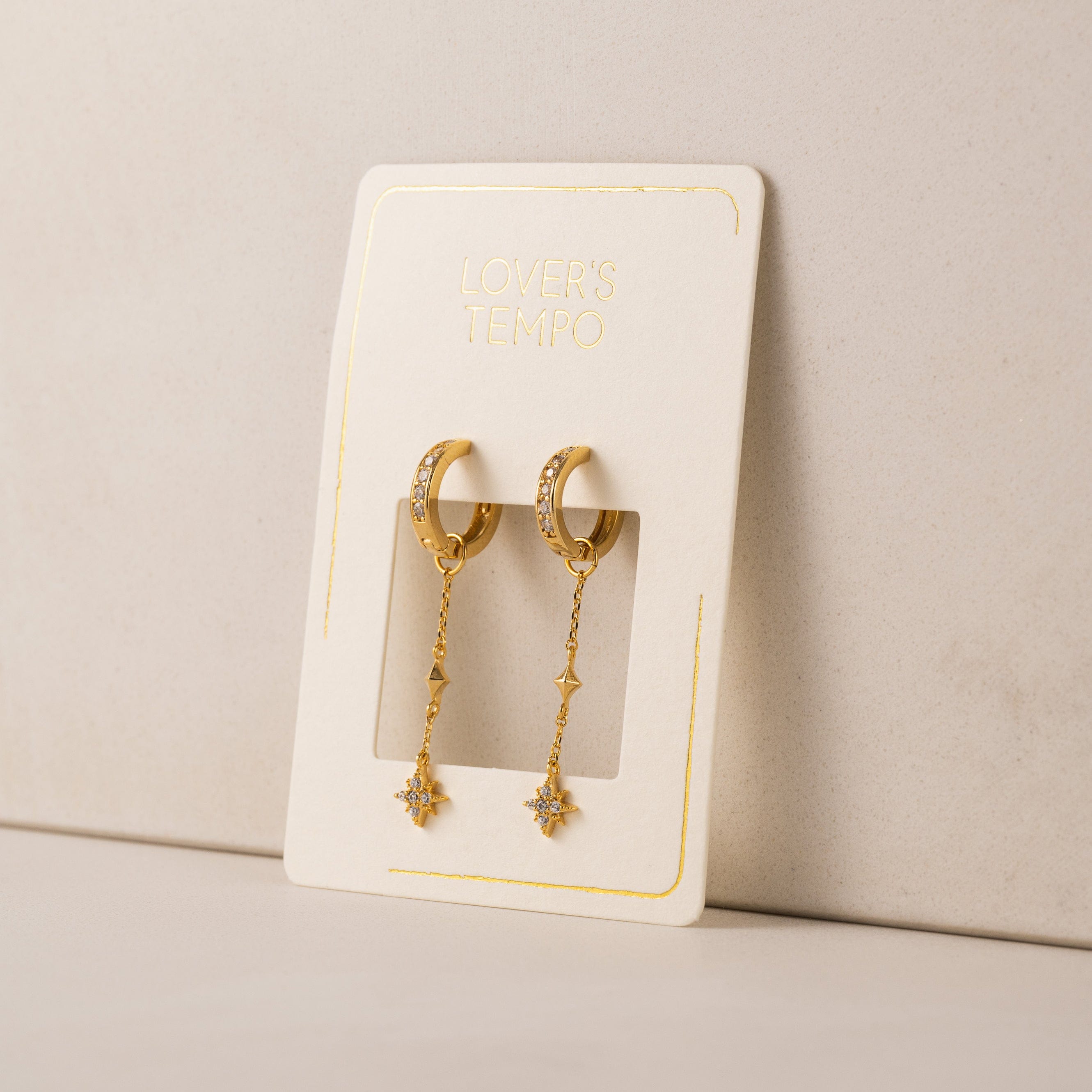 Starburst Drop Charm Hoop Earrings for Women - Trendy Gold/Silver Dangle Earrings for Party, Wedding & Everyday Wear