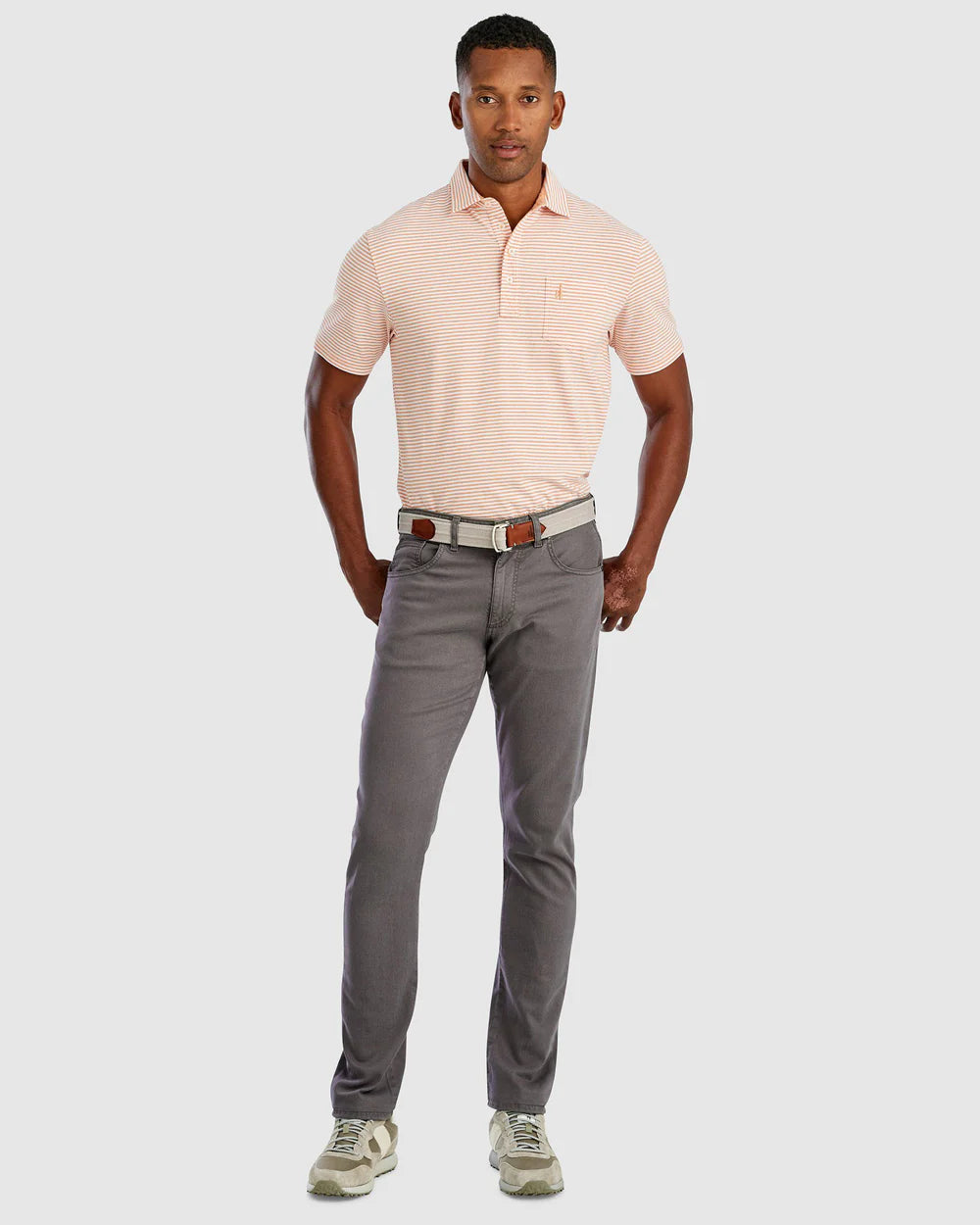 Hugo 5 Pocket Men's Pants in Granite - Comfortable & Stylish Casual Trousers for Work, Travel & Everyday Wear