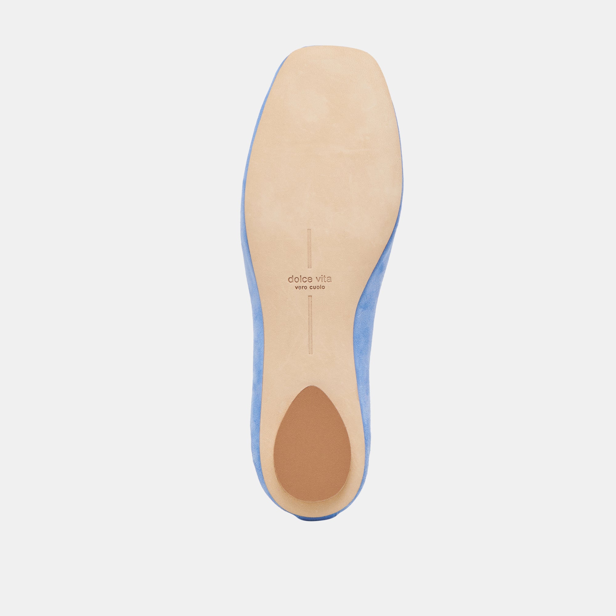 VINNIE Women's Ballet Flats - Dusty Blue Suede Loafers for Women | Comfortable Slip-On Shoes for Work, Travel & Casual Wear