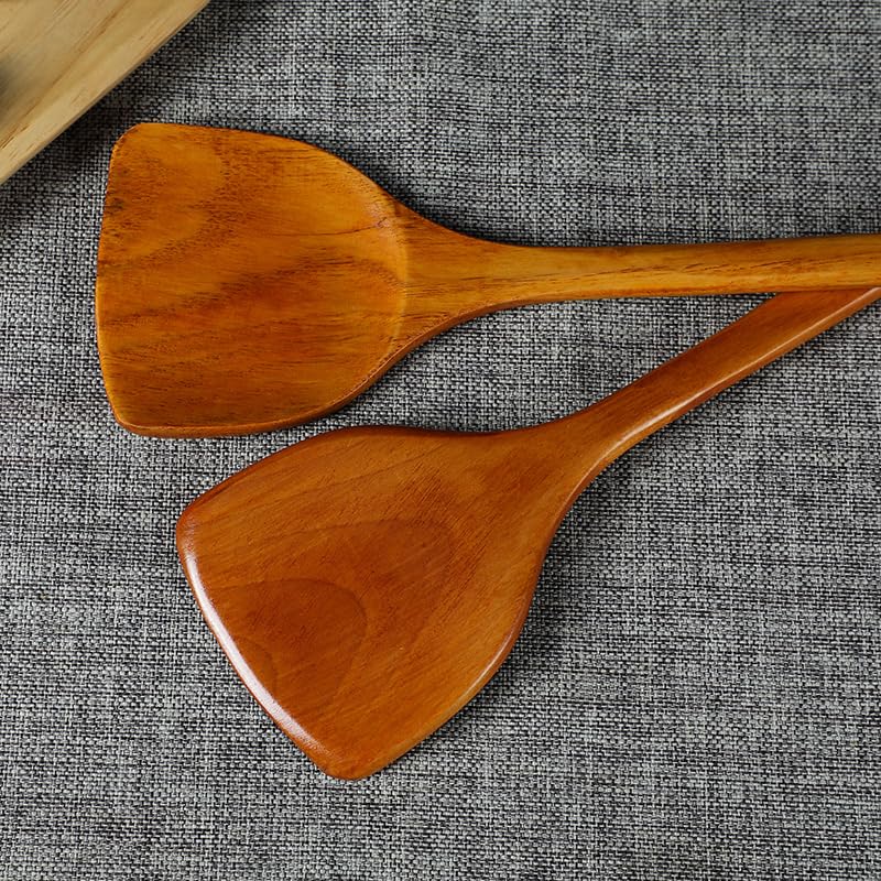Premium Wooden Spatula Set for Nonstick Cookware - 15