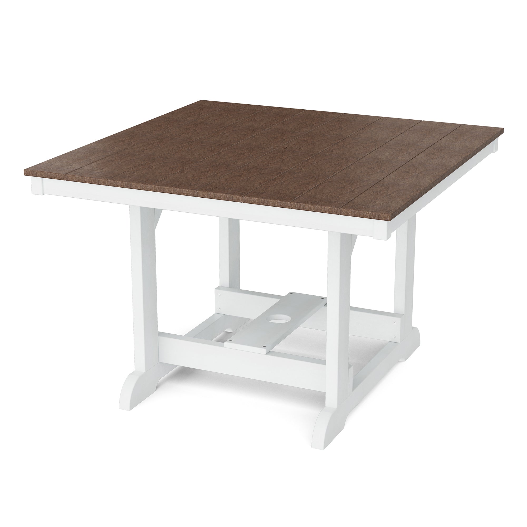 Heritage 44x44 Inch Square Dining Table - Solid Wood Farmhouse Style Kitchen Table for Family Meals & Entertaining