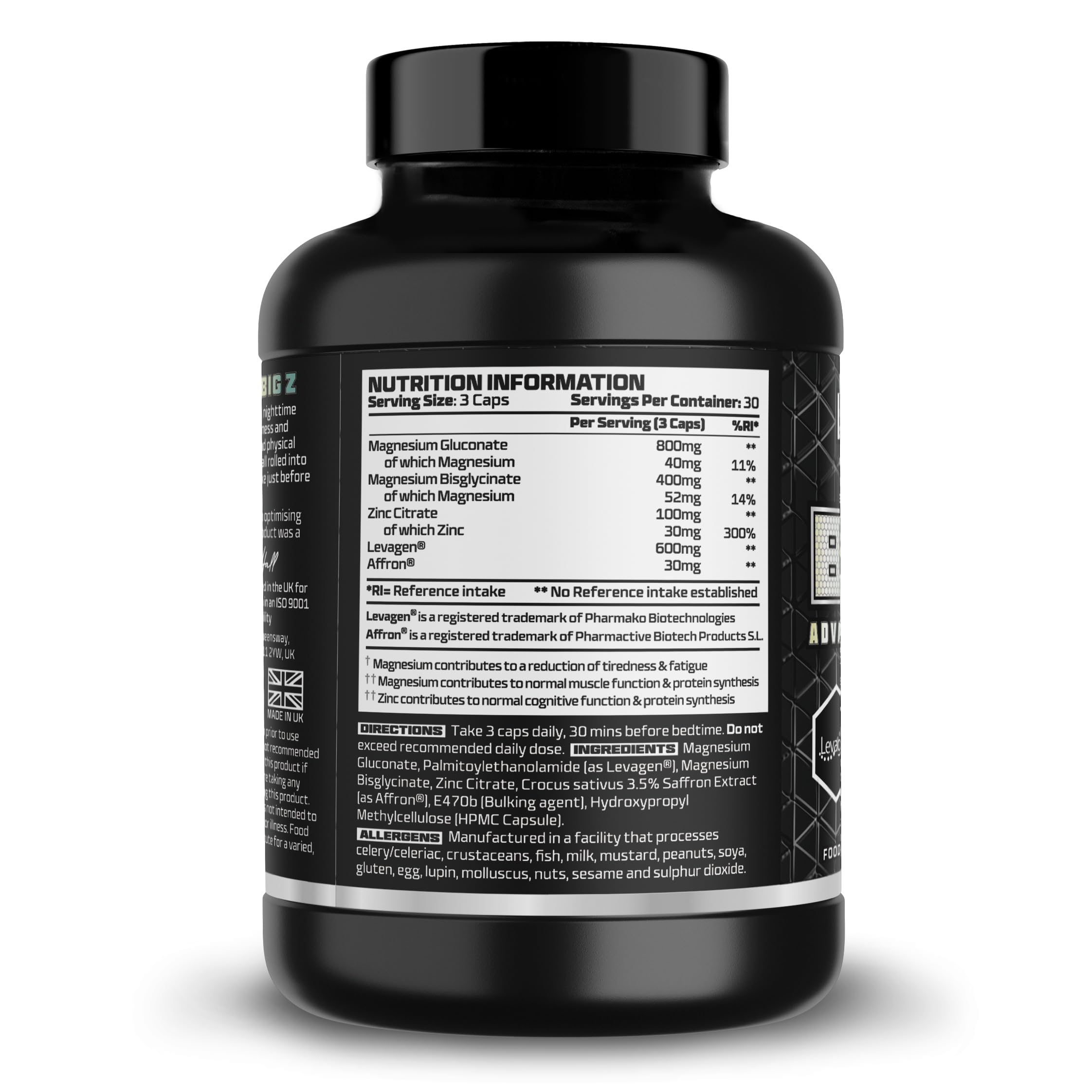 Beast Pharm Big Z Advanced Nighttime Formula - 90 Capsules for Deep Sleep, Muscle Recovery & Relaxation - Perfect for Athletes & Fitness Enthusiasts