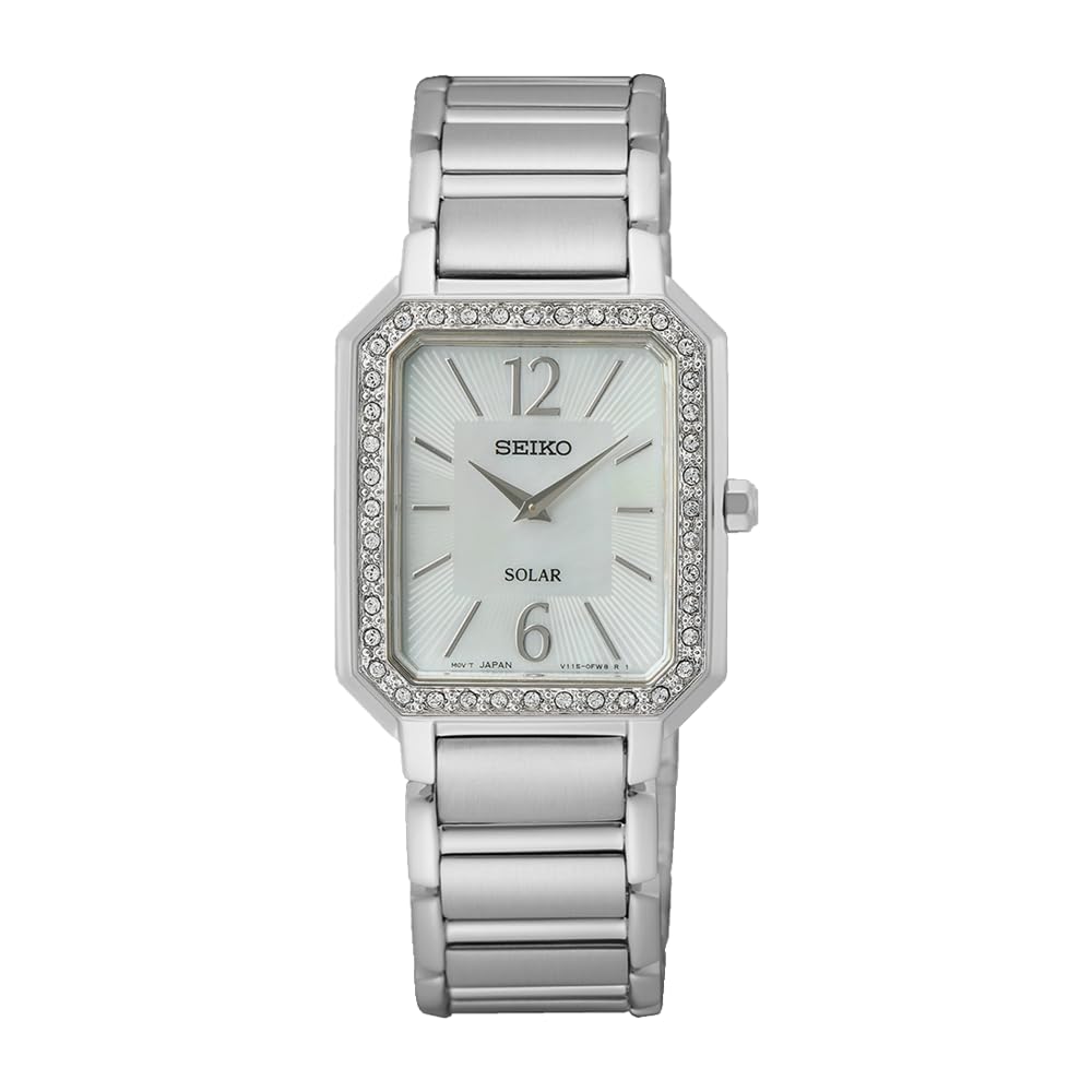 Seiko SUP465P1 Women's Silver Stainless Steel Analogue Quartz Watch - Elegant Bracelet Design for Business, Office & Formal Occasions