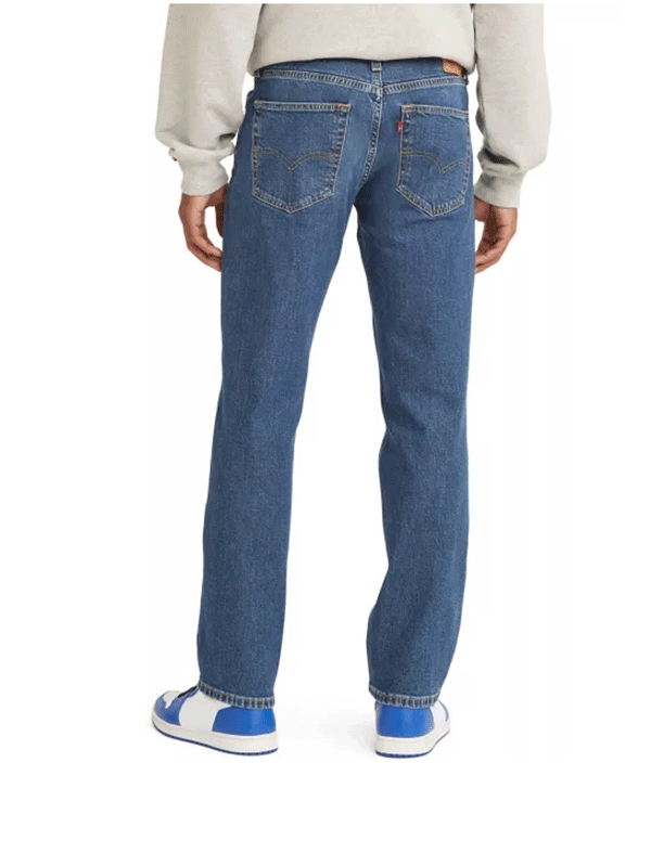 Levi's 005141620 Men's Straight Fit Stretch Jeans - Medium Wash Denim Pants for Casual Wear & Everyday Comfort | Perfect for Office, Dating & Weekend Outings