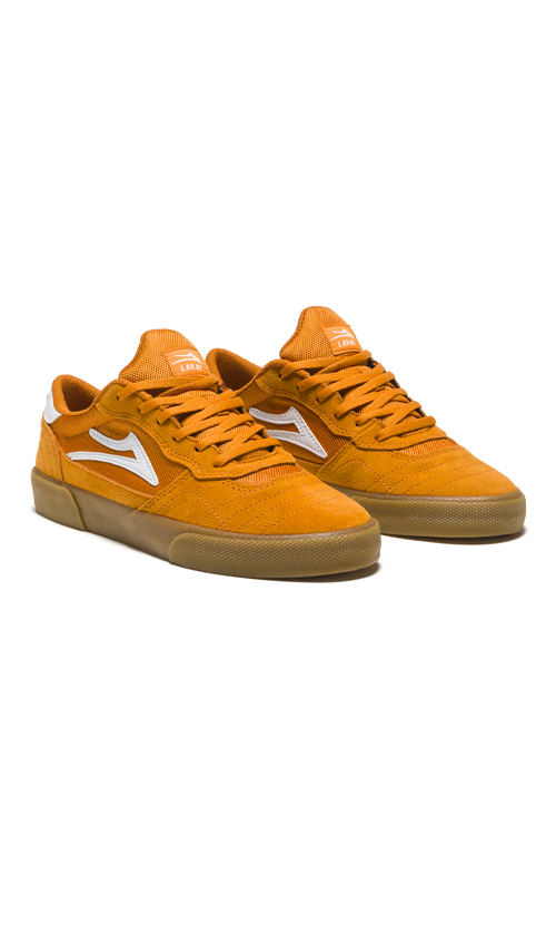 Lakai Cambridge Suede Skate Shoes for Men - Orange Suede Sneakers for Streetwear & Casual Wear | Perfect for Skateboarding & Everyday Comfort
