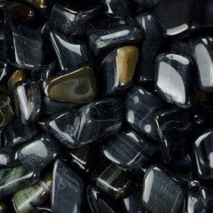 Blue Tiger Eye Tumbled Pocket Stone - Natural Healing Crystal for Stress Relief, Meditation & Good Luck - Perfect for Home Decor, Office Desk & Travel