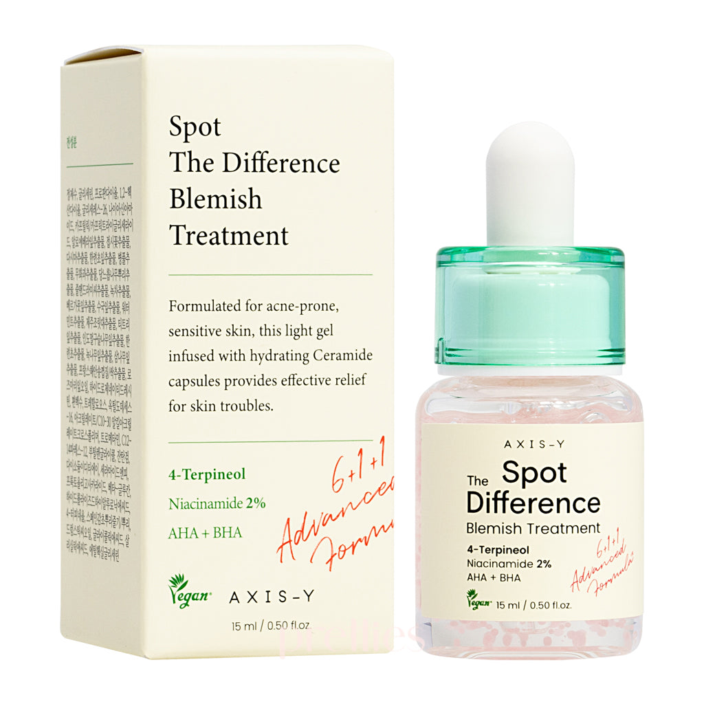 AXIS Y Spot The Difference Blemish Treatment 15ml - Korean Acne Spot Corrector for Clear Skin | Perfect for Daily Skincare & Travel