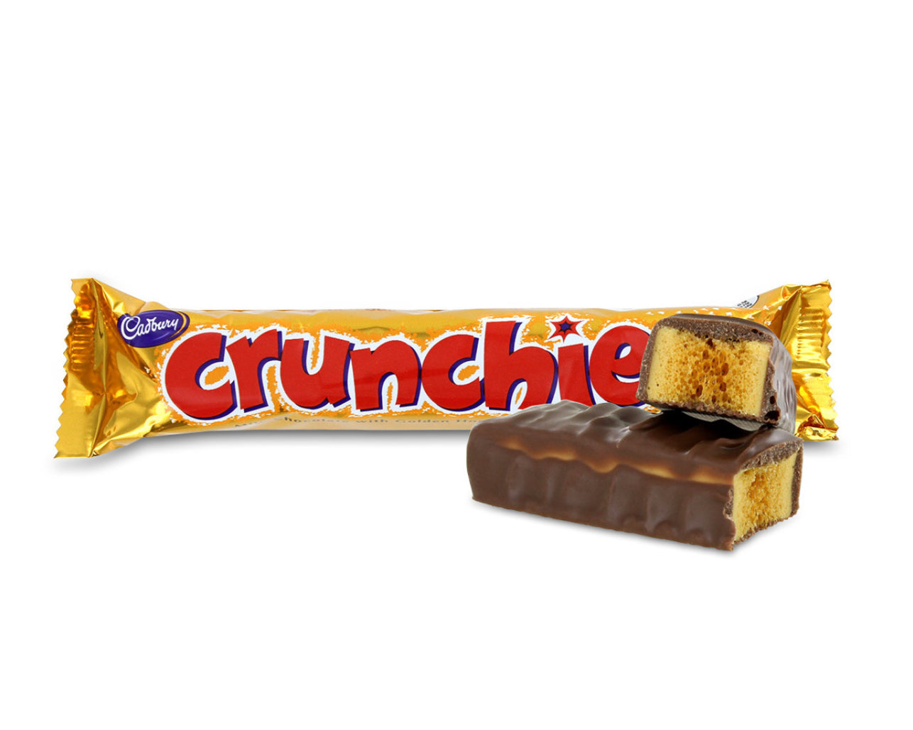 Cadbury Crunchie Bar - Delicious Honeycomb Chocolate Candy for Gifting, Snacking & Baking | Perfect for Parties, Holidays & Sweet Treats