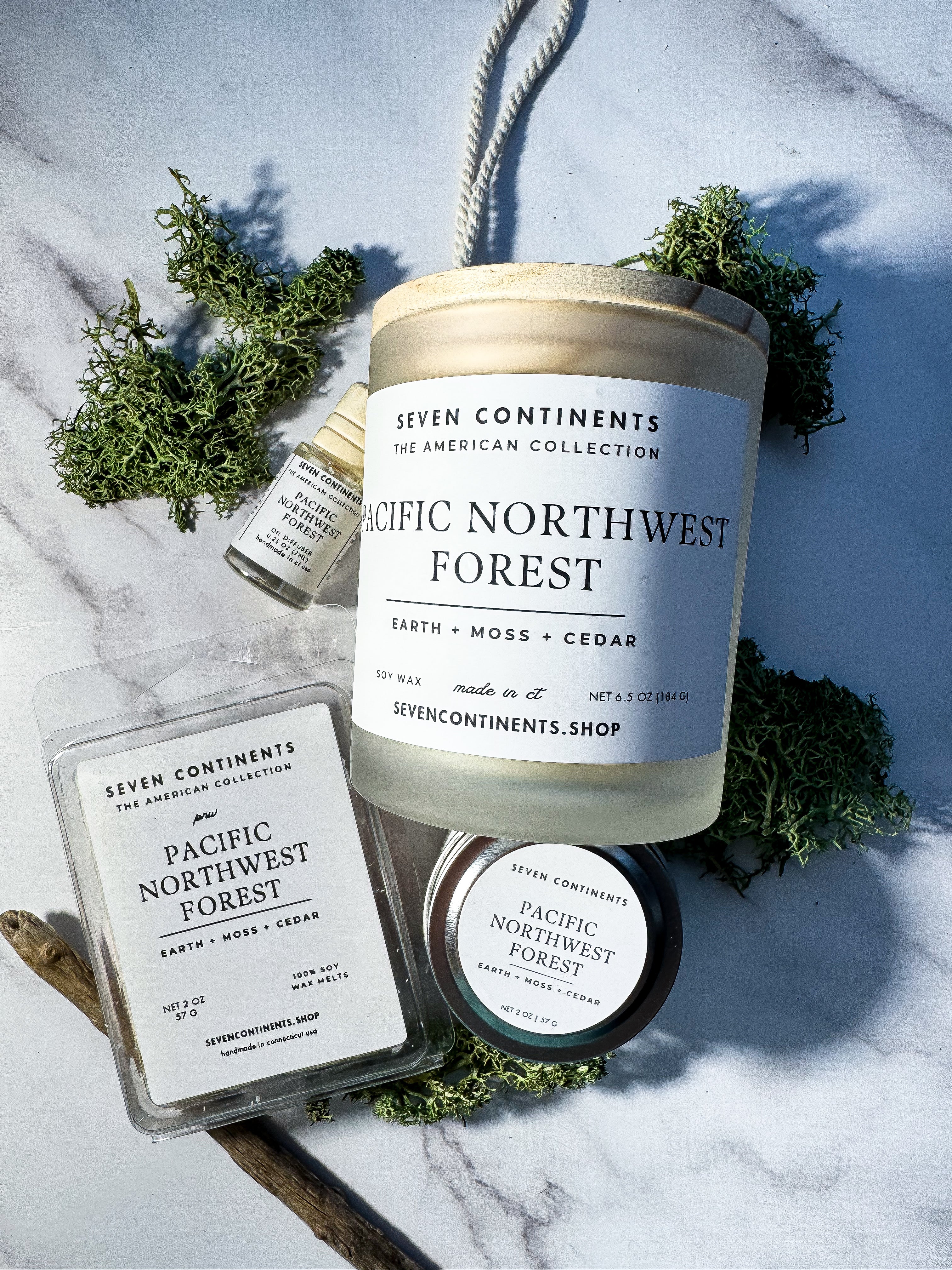 Pacific Northwest Forest Mini Car Diffuser - Portable Aromatherapy Essential Oil Diffuser for Vehicles | Perfect for Road Trips, Commuting & Stress Relief