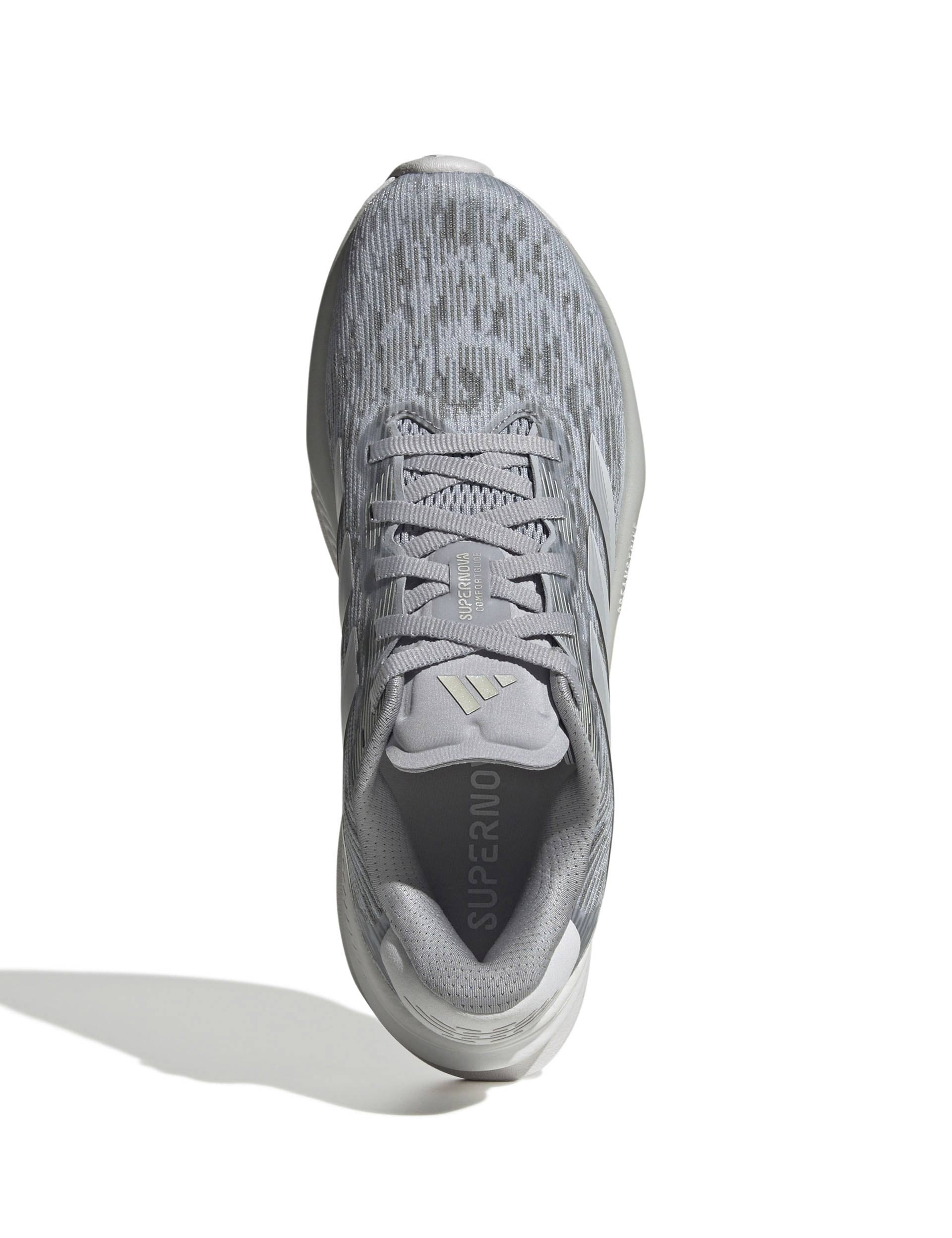 Supernova Comfortglide Running Shoes for Men & Women - Lightweight, Cushioned & Breathable - Halo Silver/Grey One/Dash Grey - Perfect for Jogging, Gym Workouts & Daily Walking
