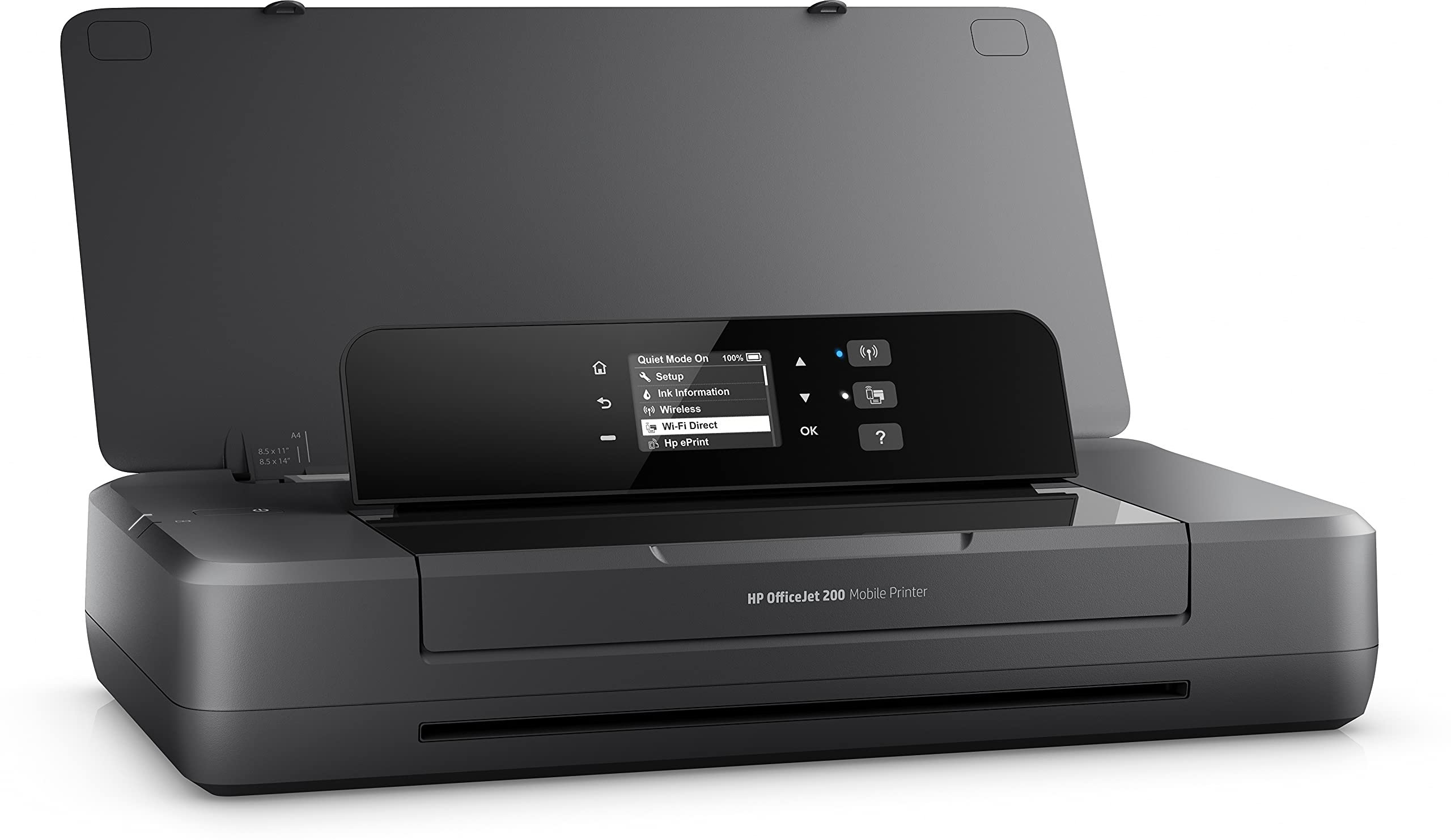 HP OfficeJet 200 Portable Wireless Mobile Printer - Compact & Lightweight (18.6x36.4x6.9cm) for Business Travel & Home Office - Black (CZ993A#BHC) | Perfect for On-the-Go Printing, Remote Work & Small Business Needs