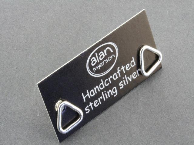 Open Triangle Stud Earrings - Sterling Silver 925 Hypoallergenic for Women - Perfect for Everyday Wear, Parties & Gifting