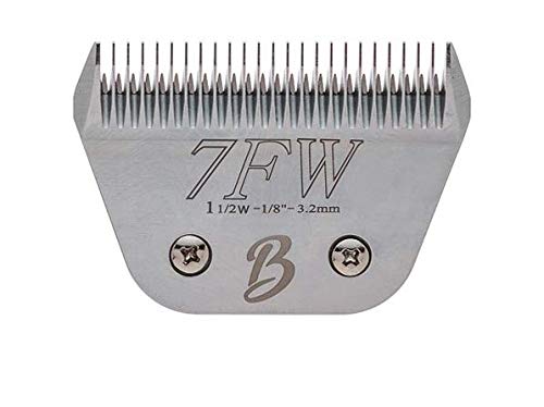 2 Pack Bucchelli #7FW Full Teeth Replacement Blades - Compatible with Barber Razors & Pet Grooming Clippers | Professional Hair Cutting & Animal Grooming Accessories